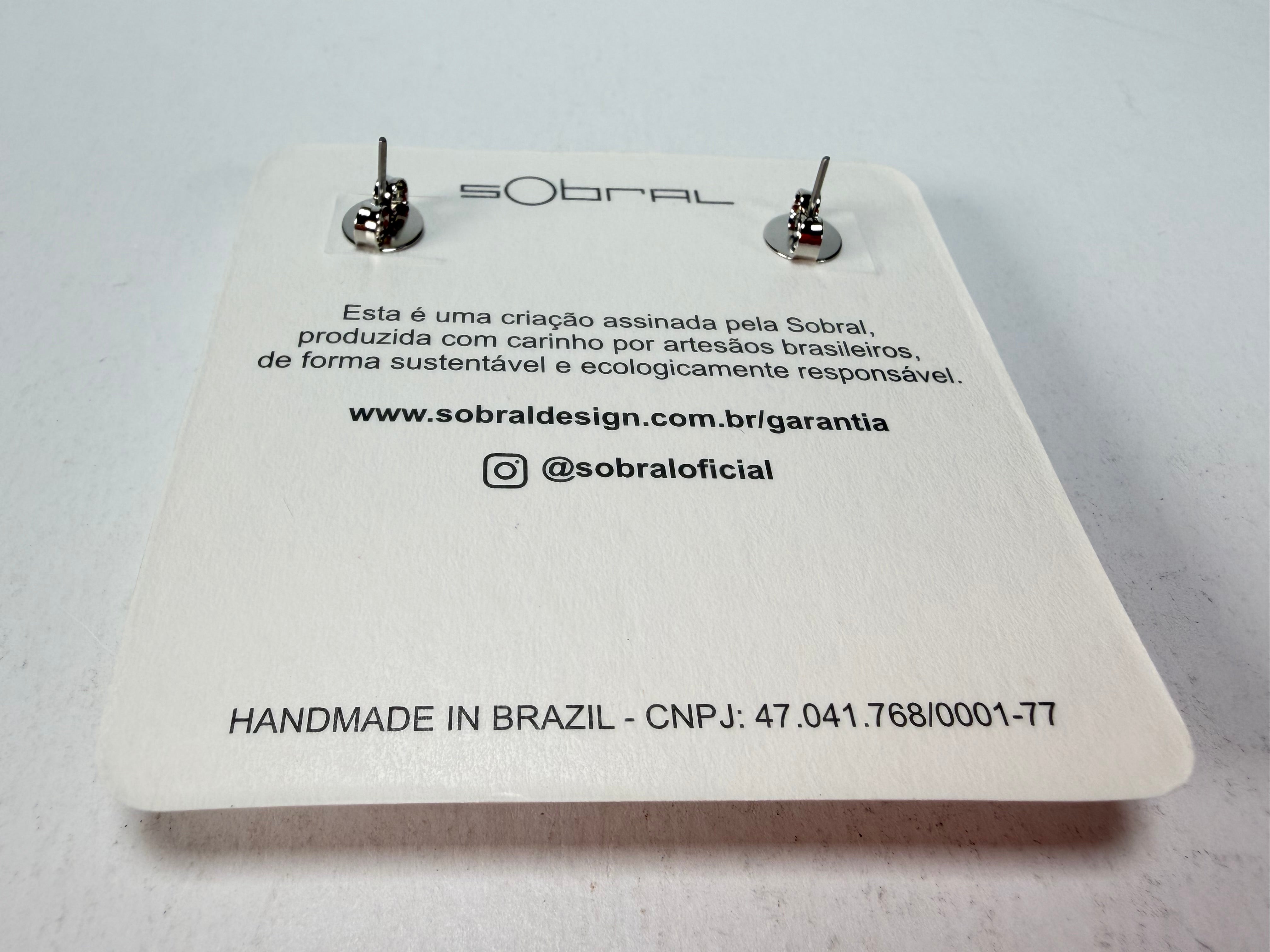 Sobral - Lágrima D'or "Moni " Resin Earrings ( 004904 )