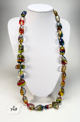 Sobral - Sobralita "Studio Long Pebbles" Resin Necklace ( 000000 )