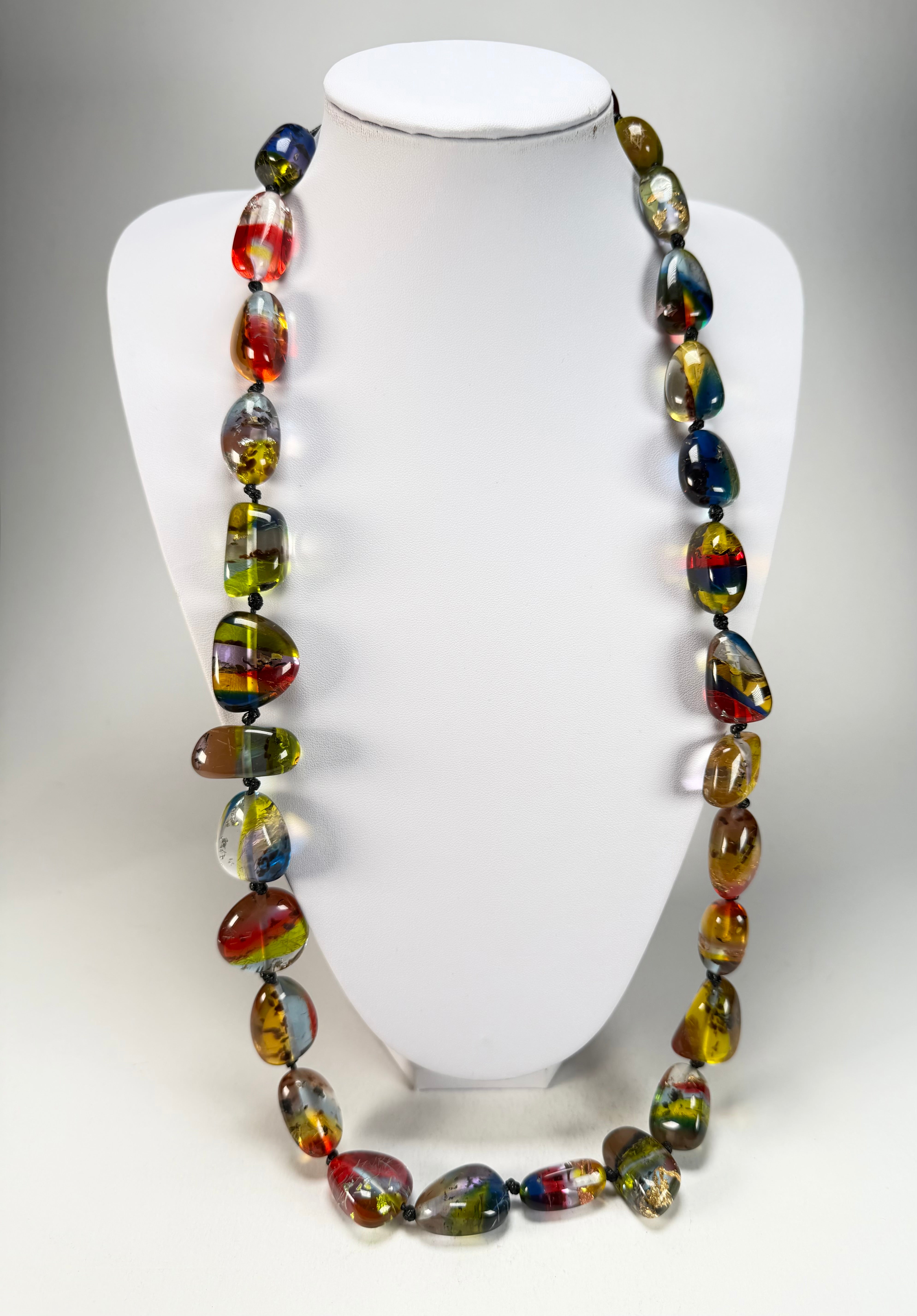 Sobral - Sobralita "Studio Long Pebbles" Resin Necklace ( 000000 )