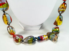 Sobral - Sobralita "Studio Long Pebbles" Resin Necklace ( 000000 )