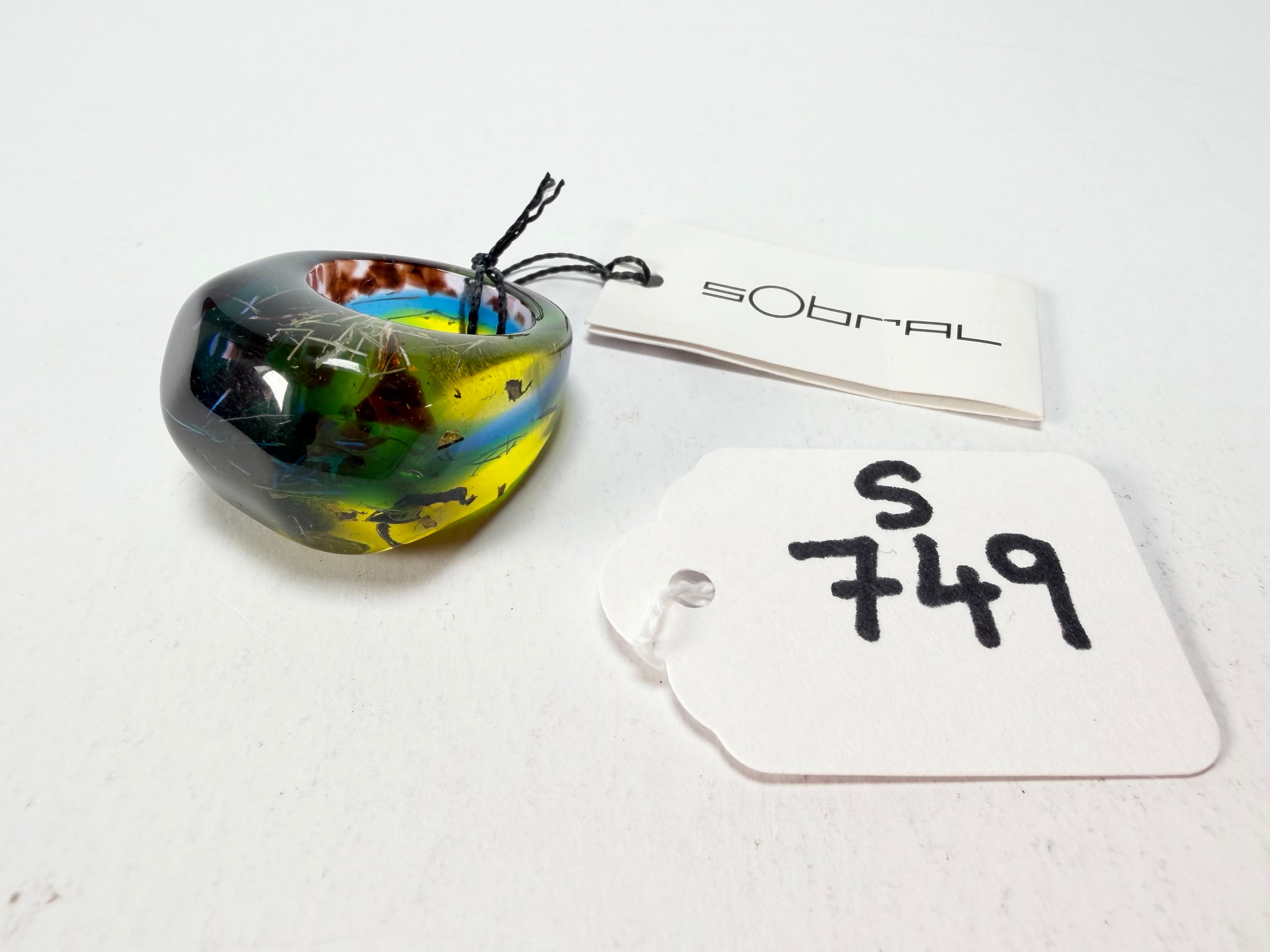 Sobral - Sobralita "Itaimbe" Resin Ring ( 005371 ) - Size UK U / US 10