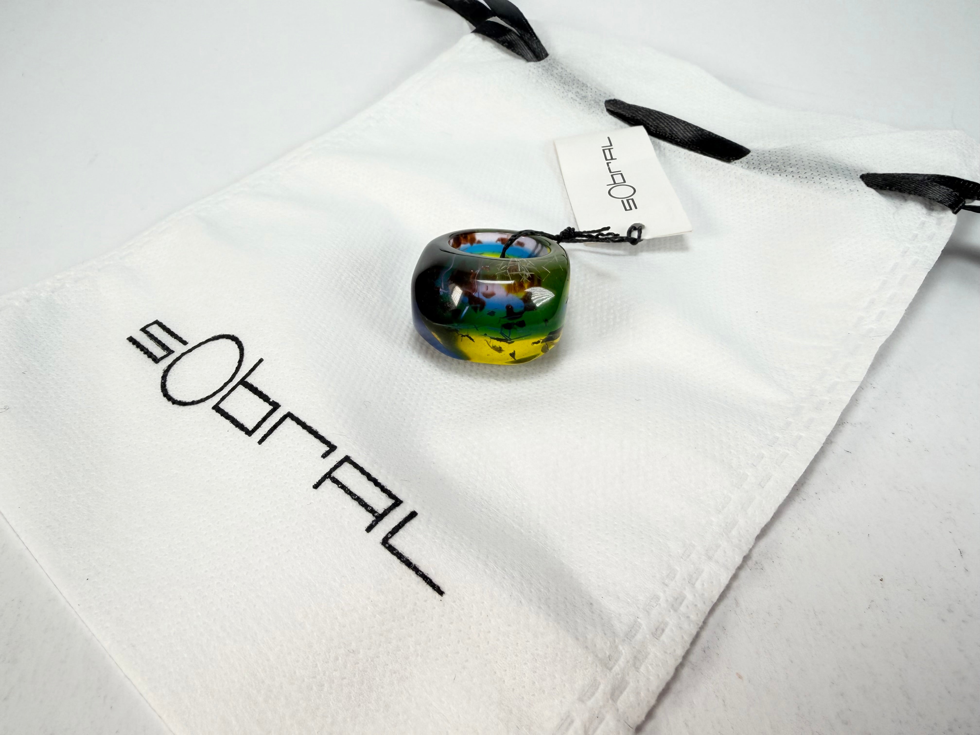 Sobral - Sobralita "Itaimbe" Resin Ring ( 005371 ) - Size UK U / US 10