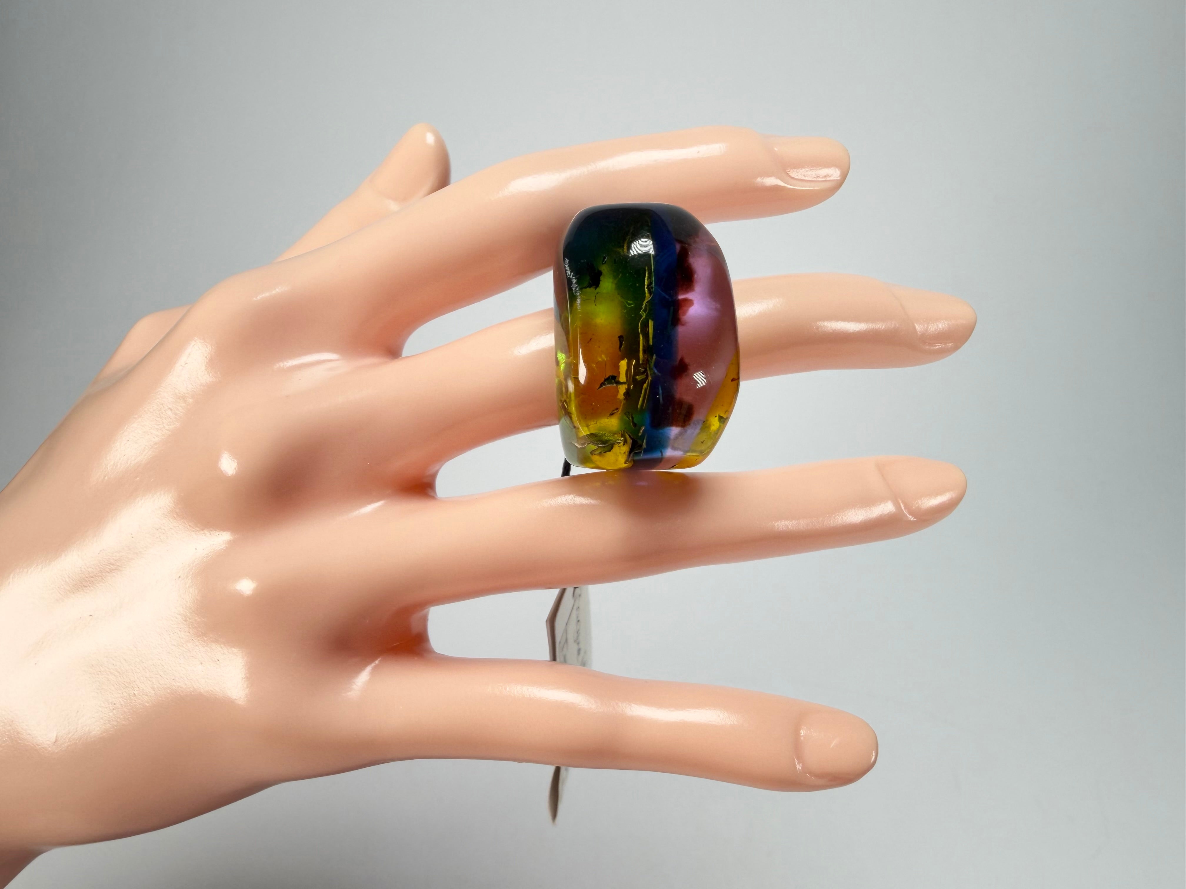 Sobral - Sobralita "Itaimbe" Resin Ring ( 005371 ) - Size UK U / US 10