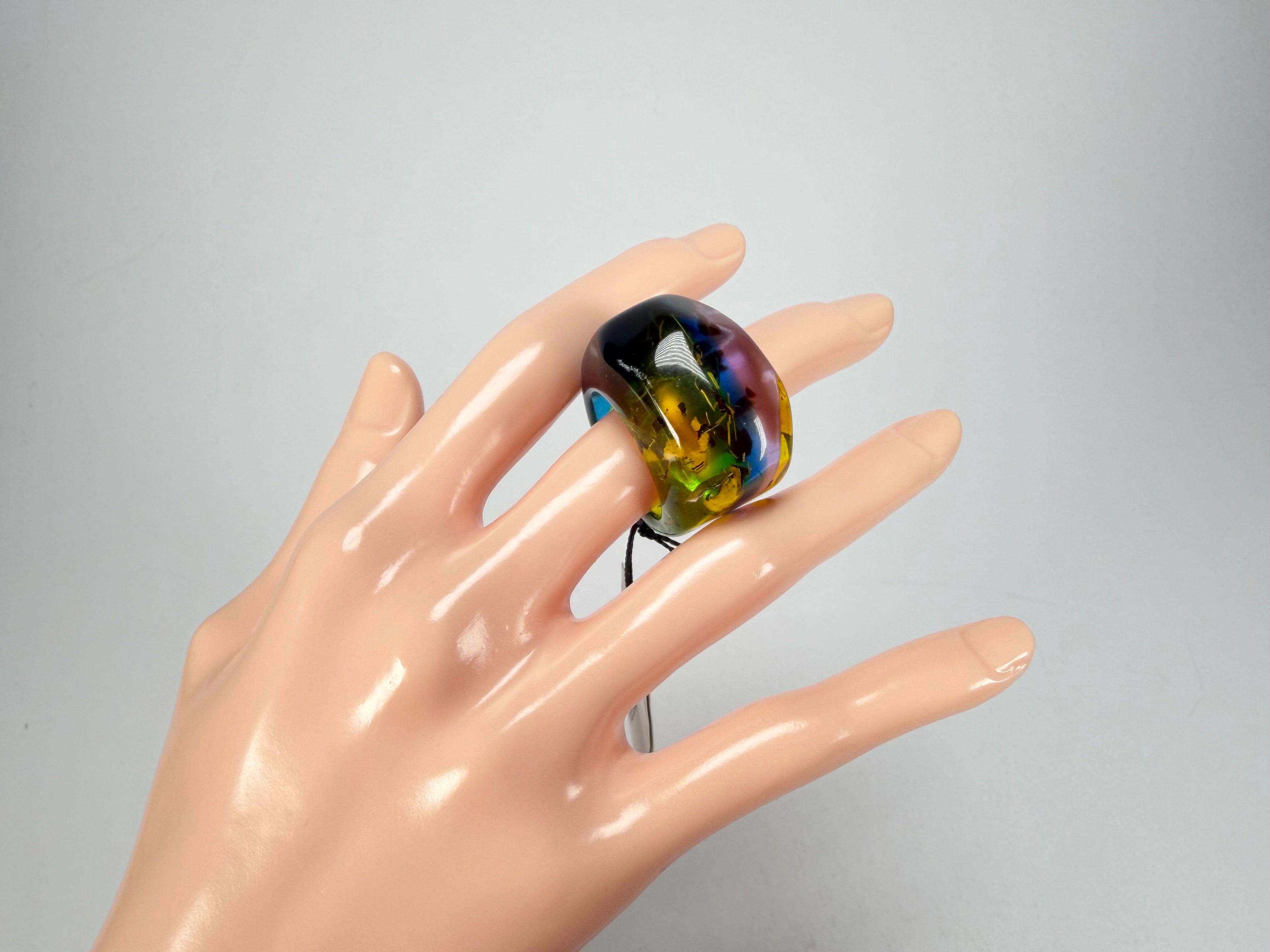 Sobral - Sobralita "Itaimbe" Resin Ring ( 005371 ) - Size UK U / US 10