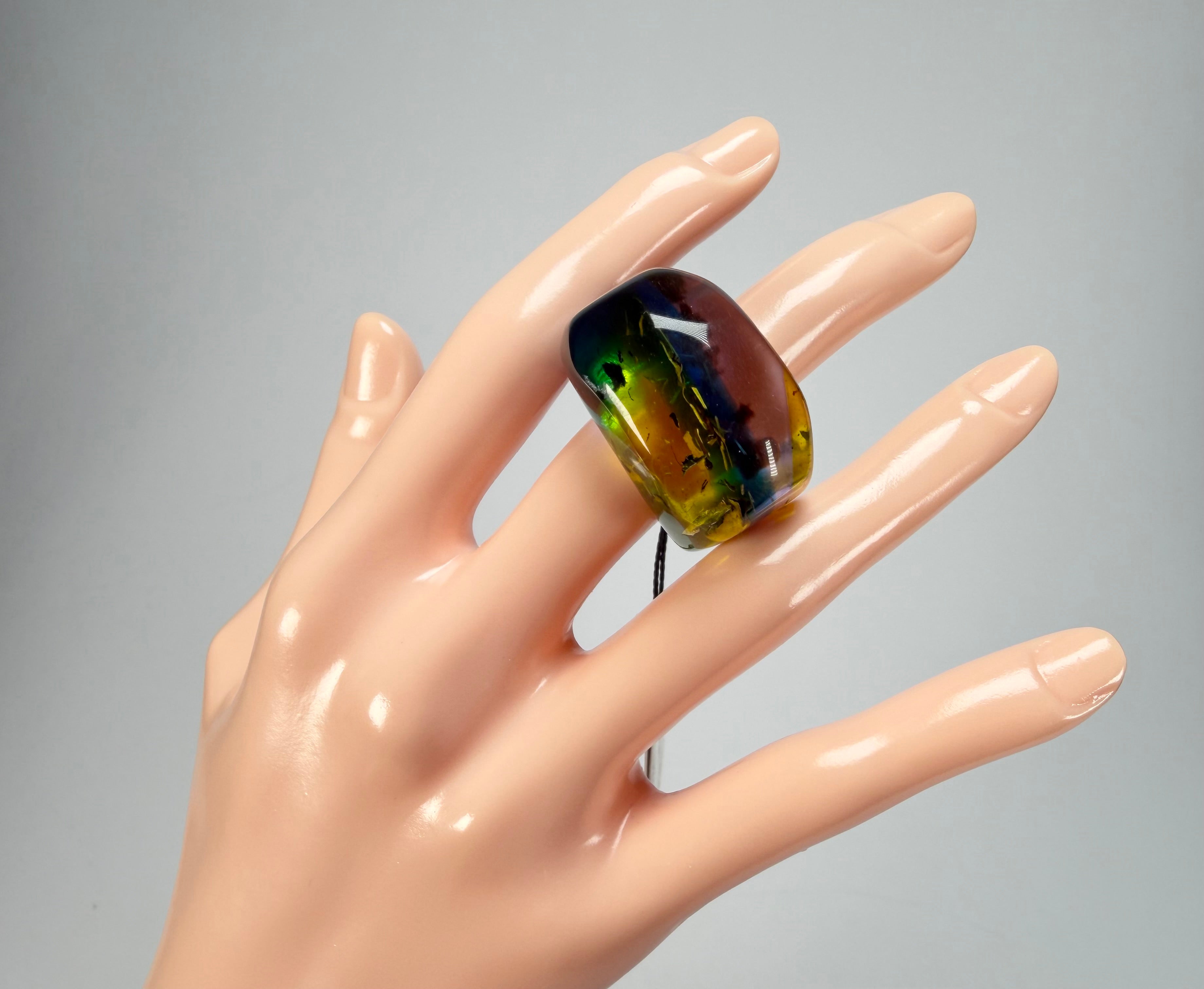 Sobral - Sobralita "Itaimbe" Resin Ring ( 005371 ) - Size UK U / US 10