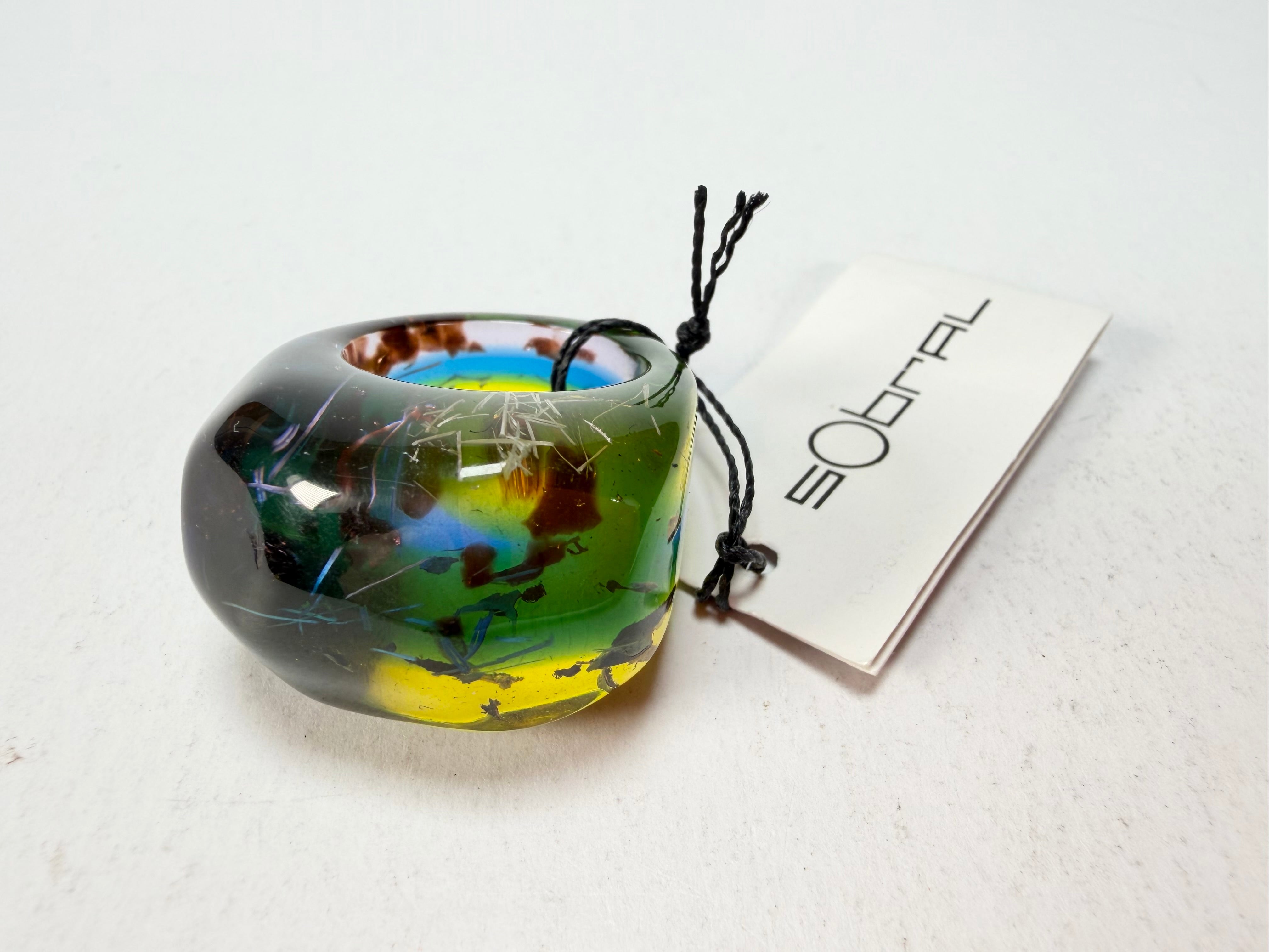 Sobral - Sobralita "Itaimbe" Resin Ring ( 005371 ) - Size UK U / US 10