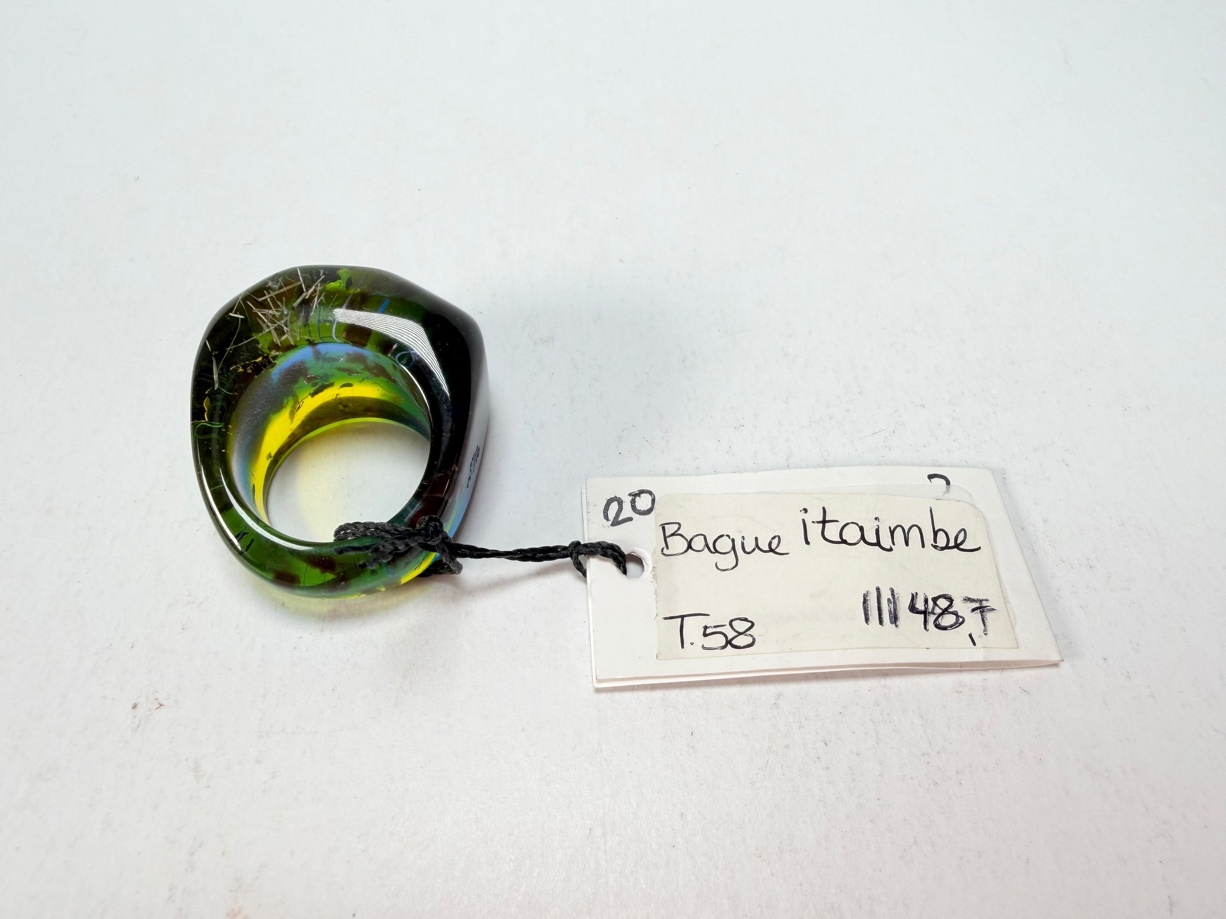 Sobral - Sobralita "Itaimbe" Resin Ring ( 005371 ) - Size UK U / US 10