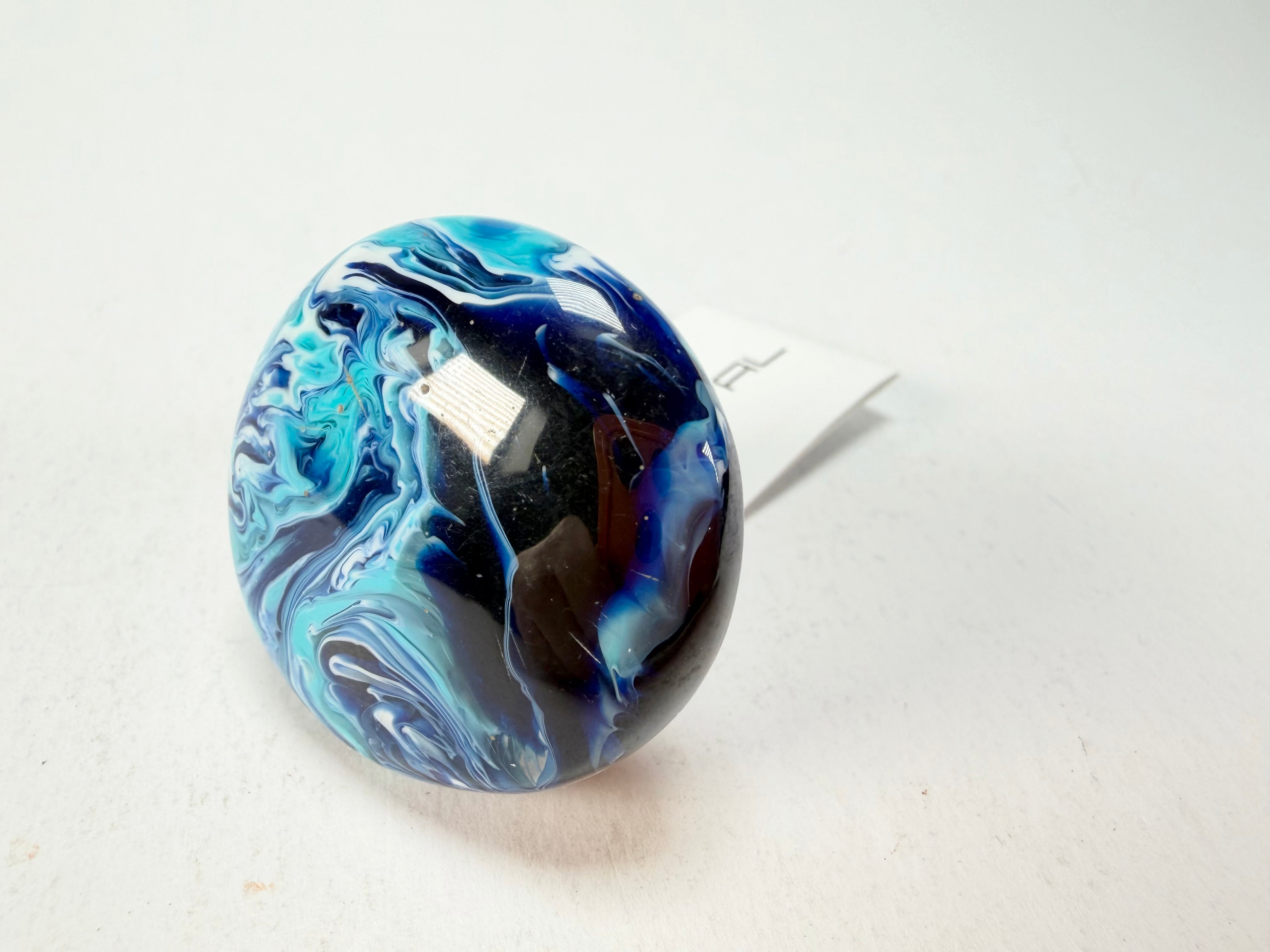 Sobral - Onda Azul "Onda Circle" Blue Resin Ring ( 005324 ) - Size UK N / US 6.5