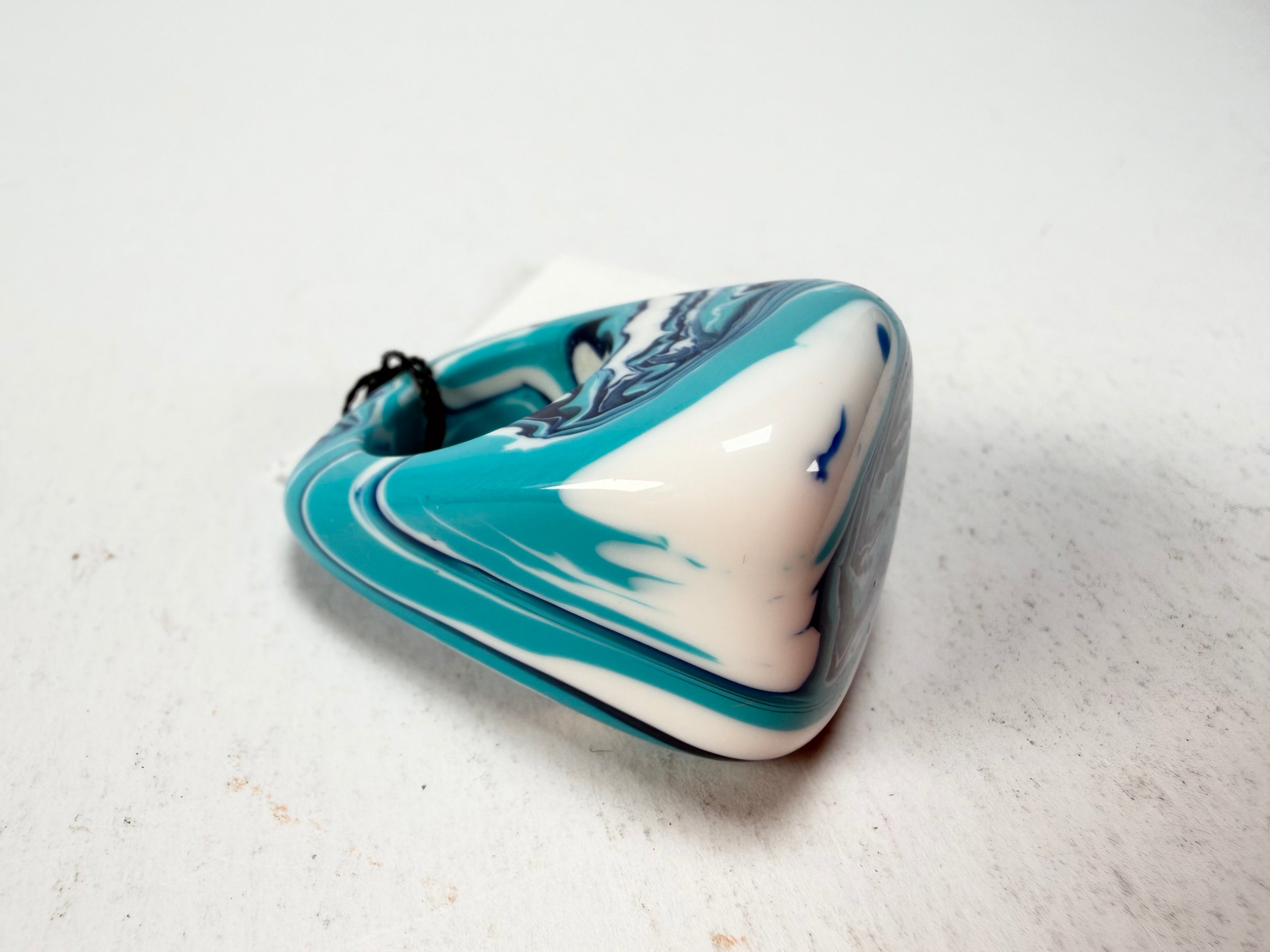 Sobral - Onda Azul "Wave" Blue Resin Ring ( 005325 ) - Size UK N / US 6.5