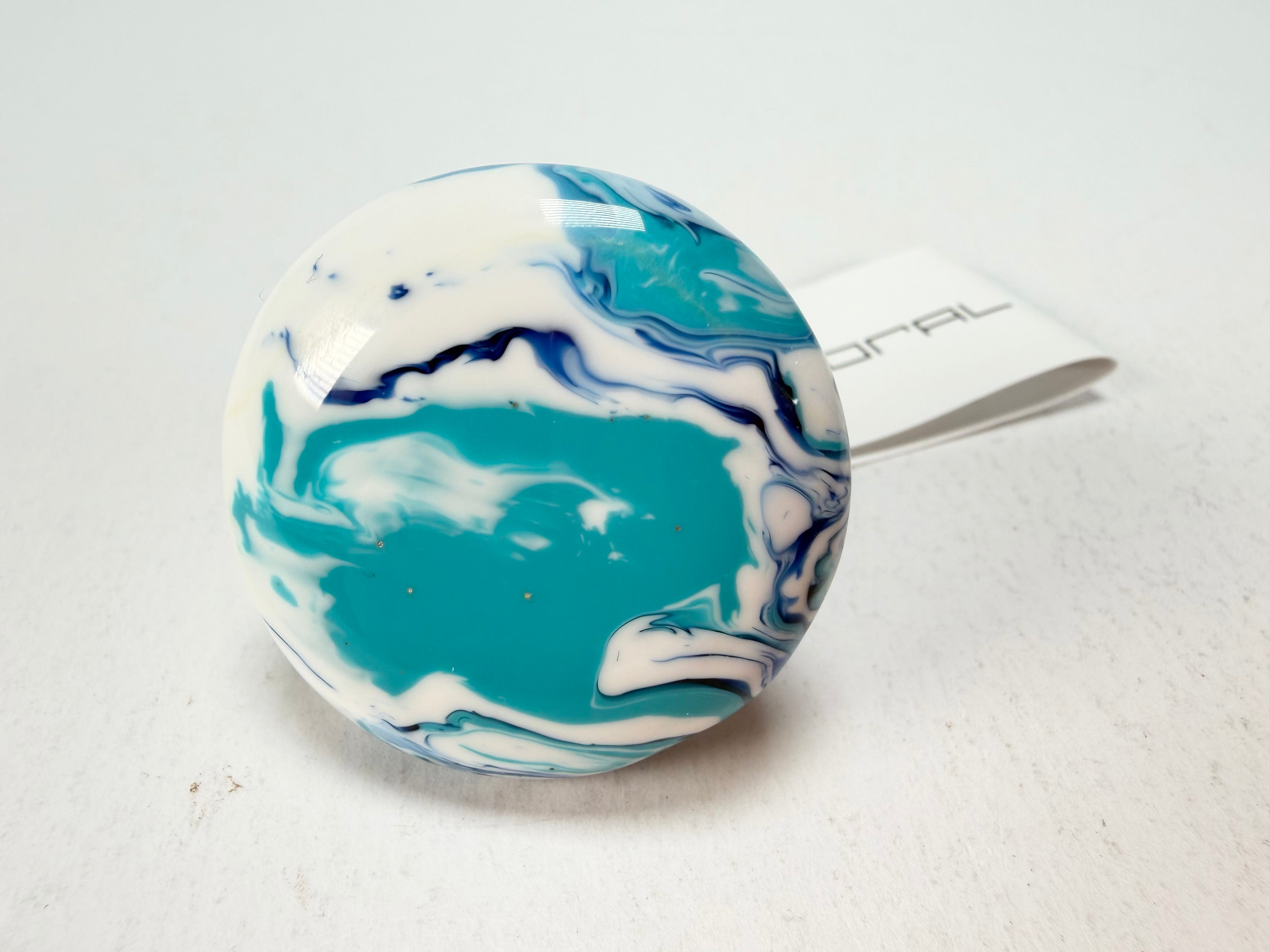 Sobral - Onda Azul "Onda Circle" Blue Resin Ring ( 005324 ) - Size UK Q / US 8