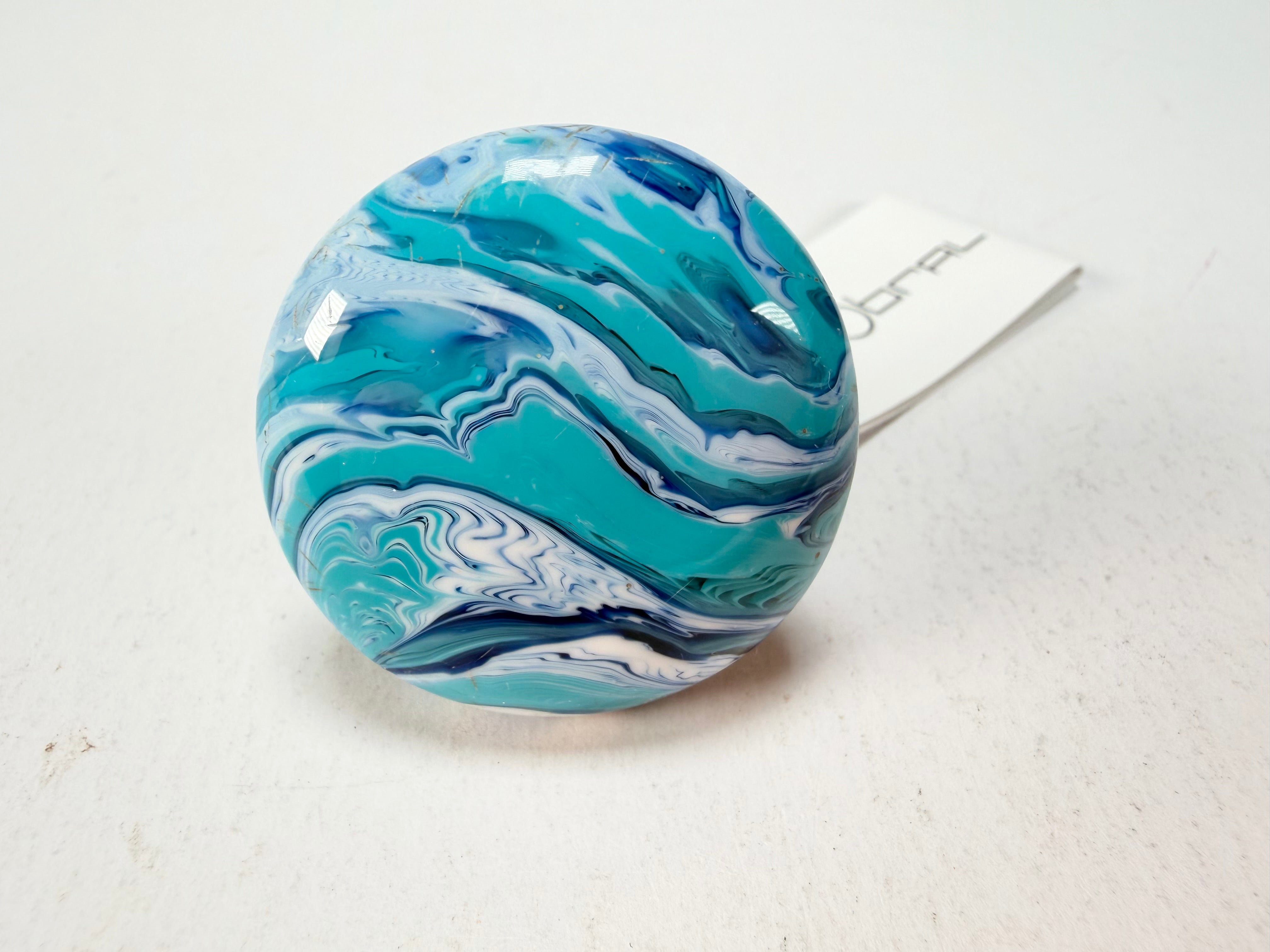 Sobral - Onda Azul "Onda Circle" Blue Resin Ring ( 005324 ) - Size UK T / US 9.5