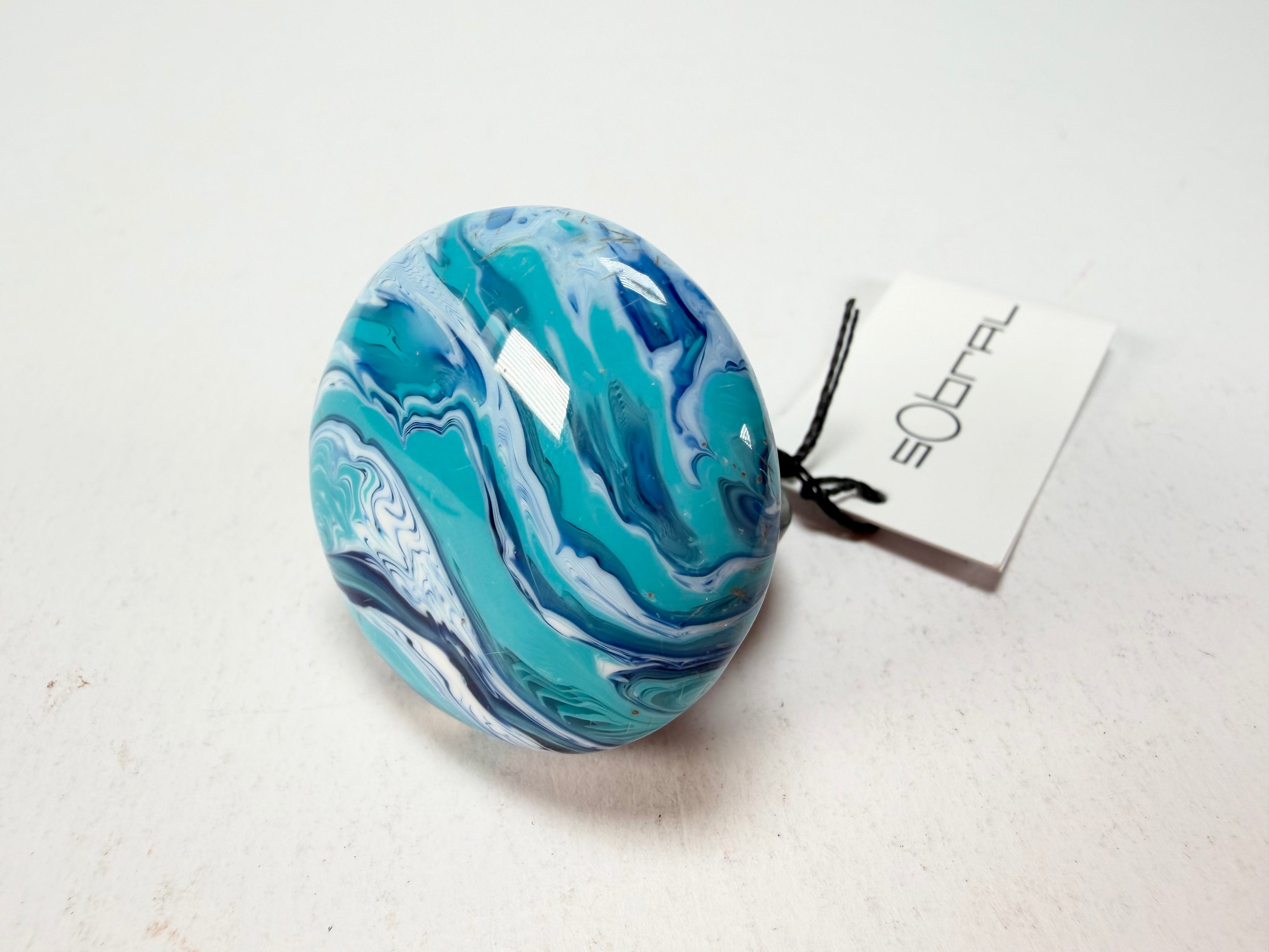 Sobral - Onda Azul "Onda Circle" Blue Resin Ring ( 005324 ) - Size UK T / US 9.5
