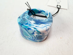 Sobral - Onda Azul "Pat" Blue Resin Ring ( 004857 ) - Size UK S / US 9