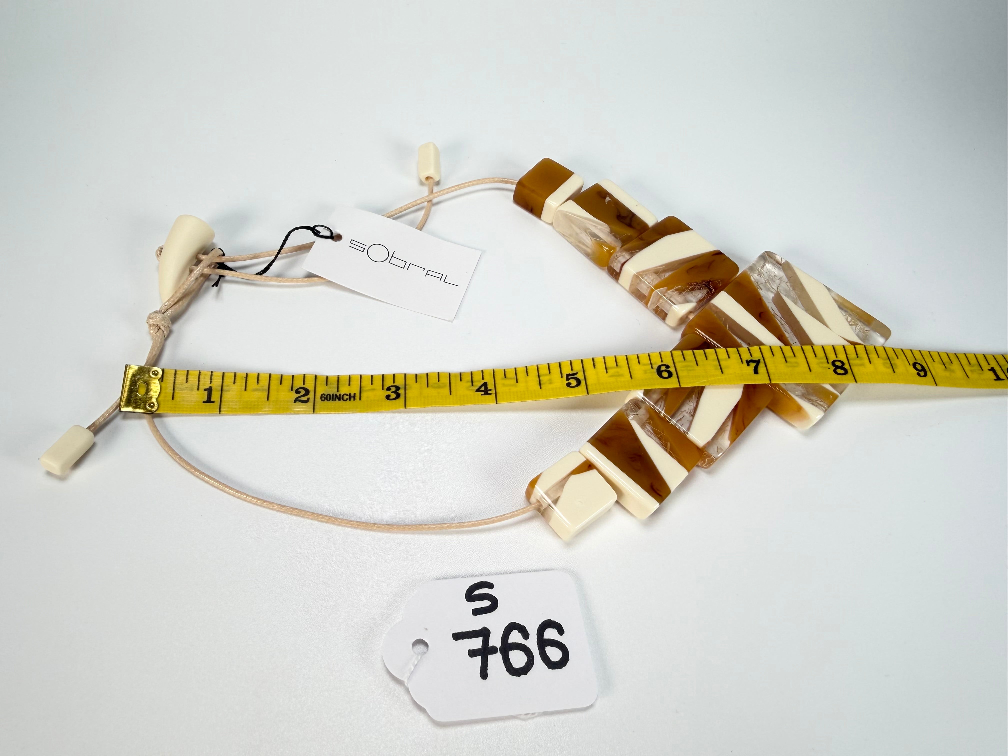 Sobral - Memphis "Jackson" Pollock Resin Necklace ( 004295 )