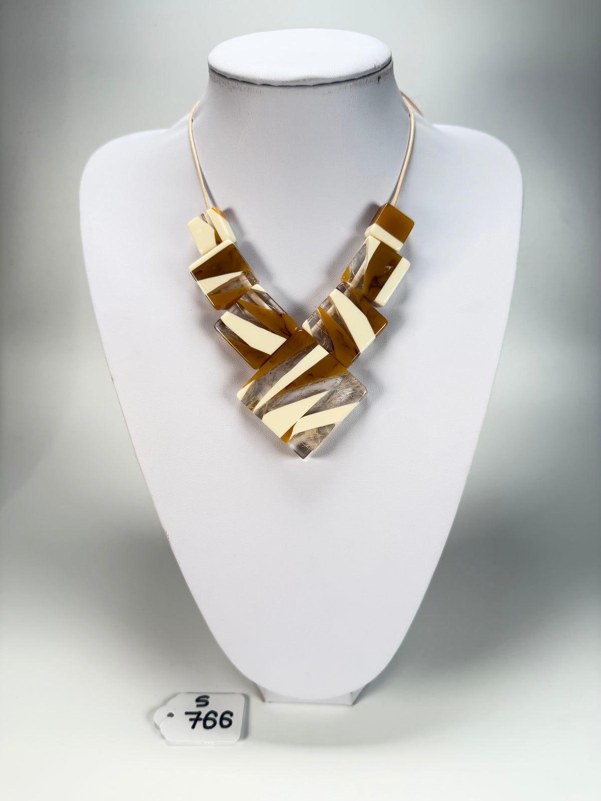 Sobral - Memphis "Jackson" Pollock Resin Necklace ( 004295 )