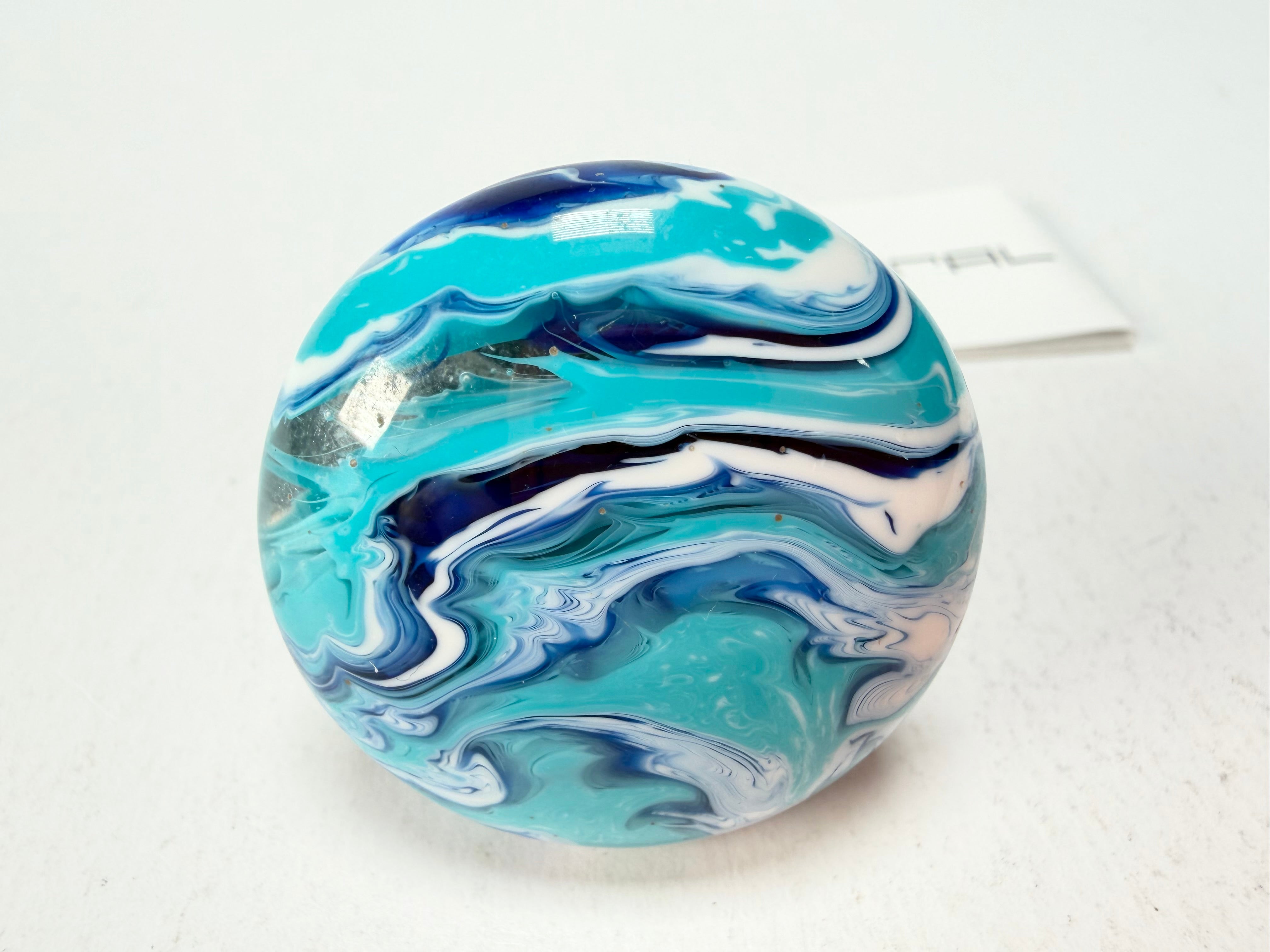 Sobral - Onda Azul "Onda Circle" Blue Resin Ring ( 005324 ) - Size UK T / US 9.5