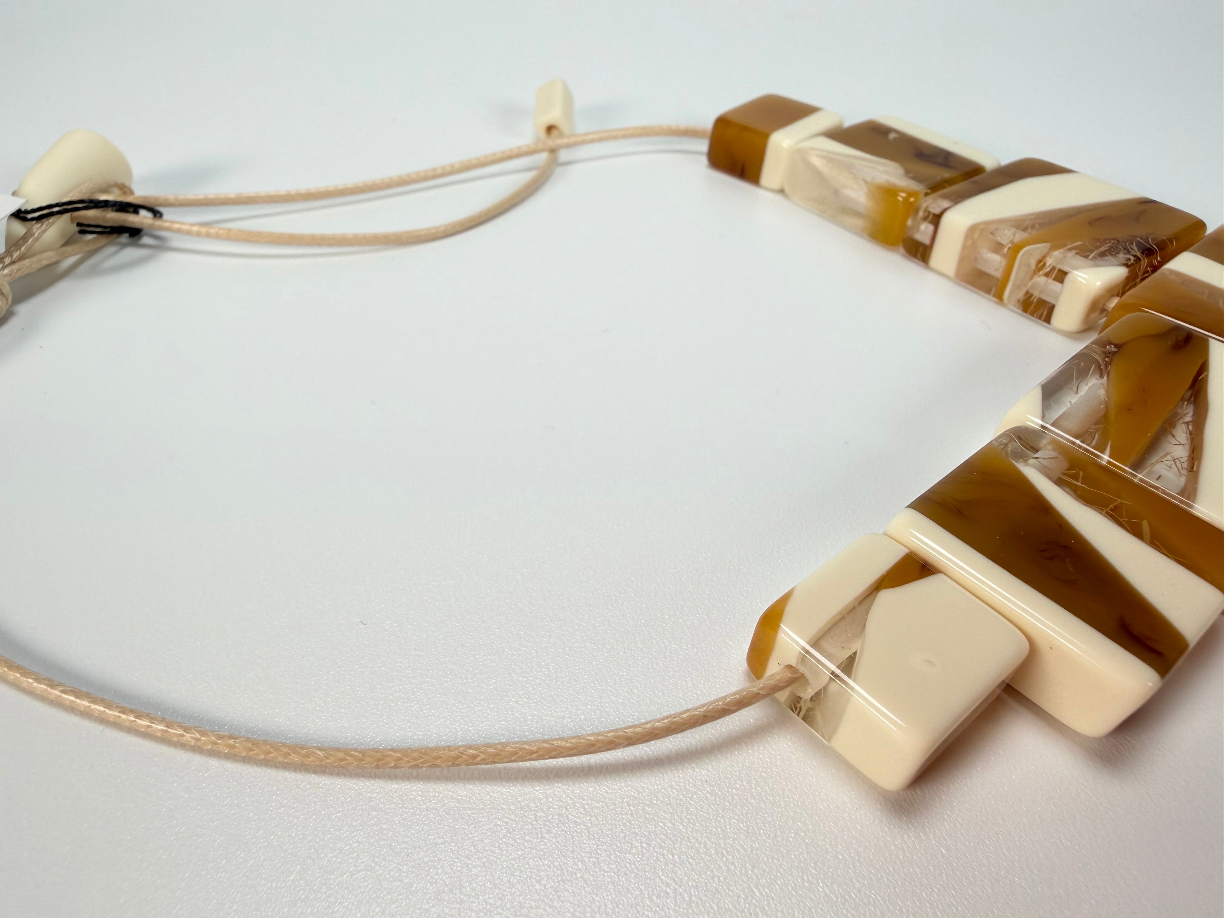 Sobral - Memphis "Jackson" Pollock Resin Necklace ( 004295 )