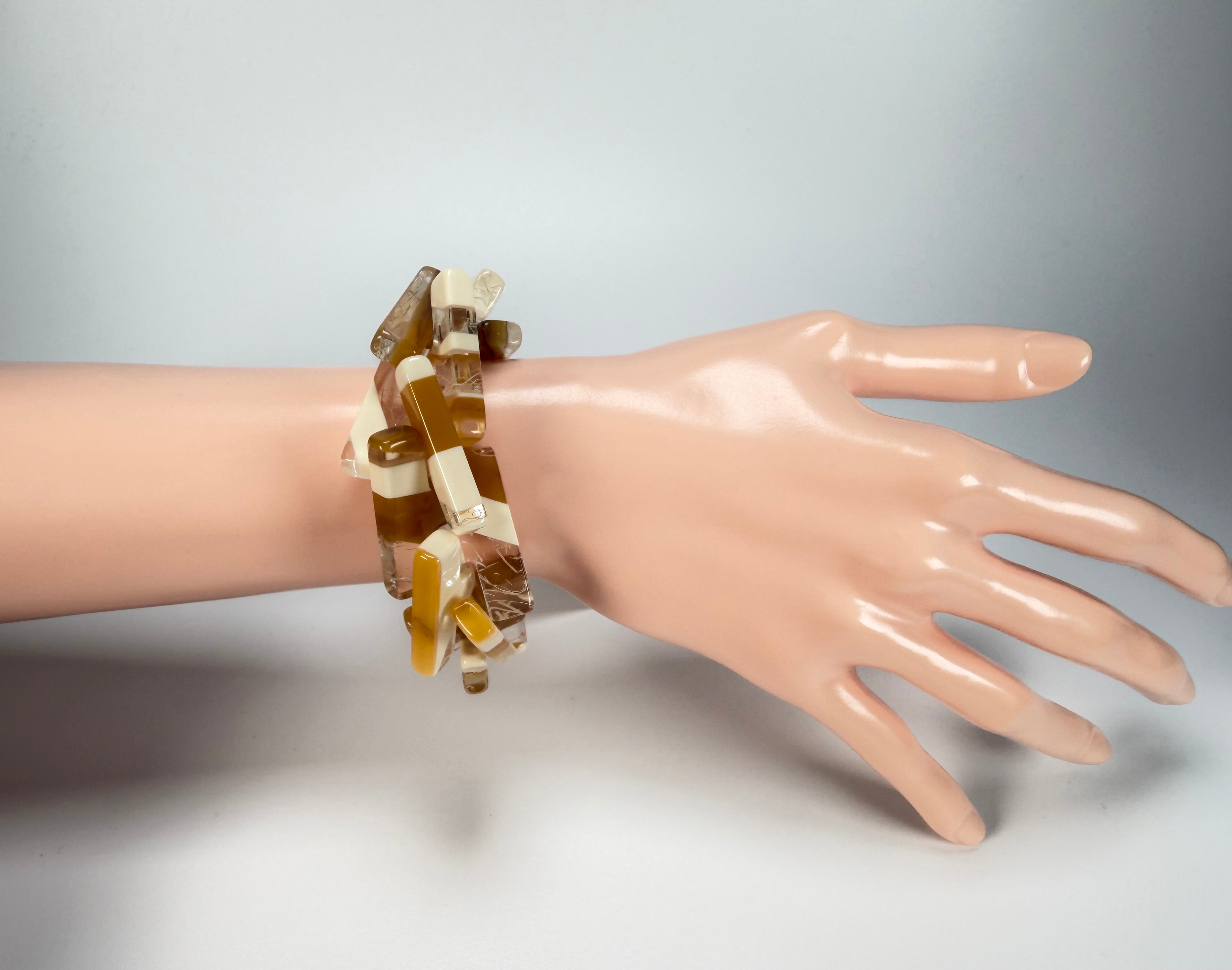 Sobral - Memphis "1WJP" Elasticated Resin Bracelet ( 003882 )