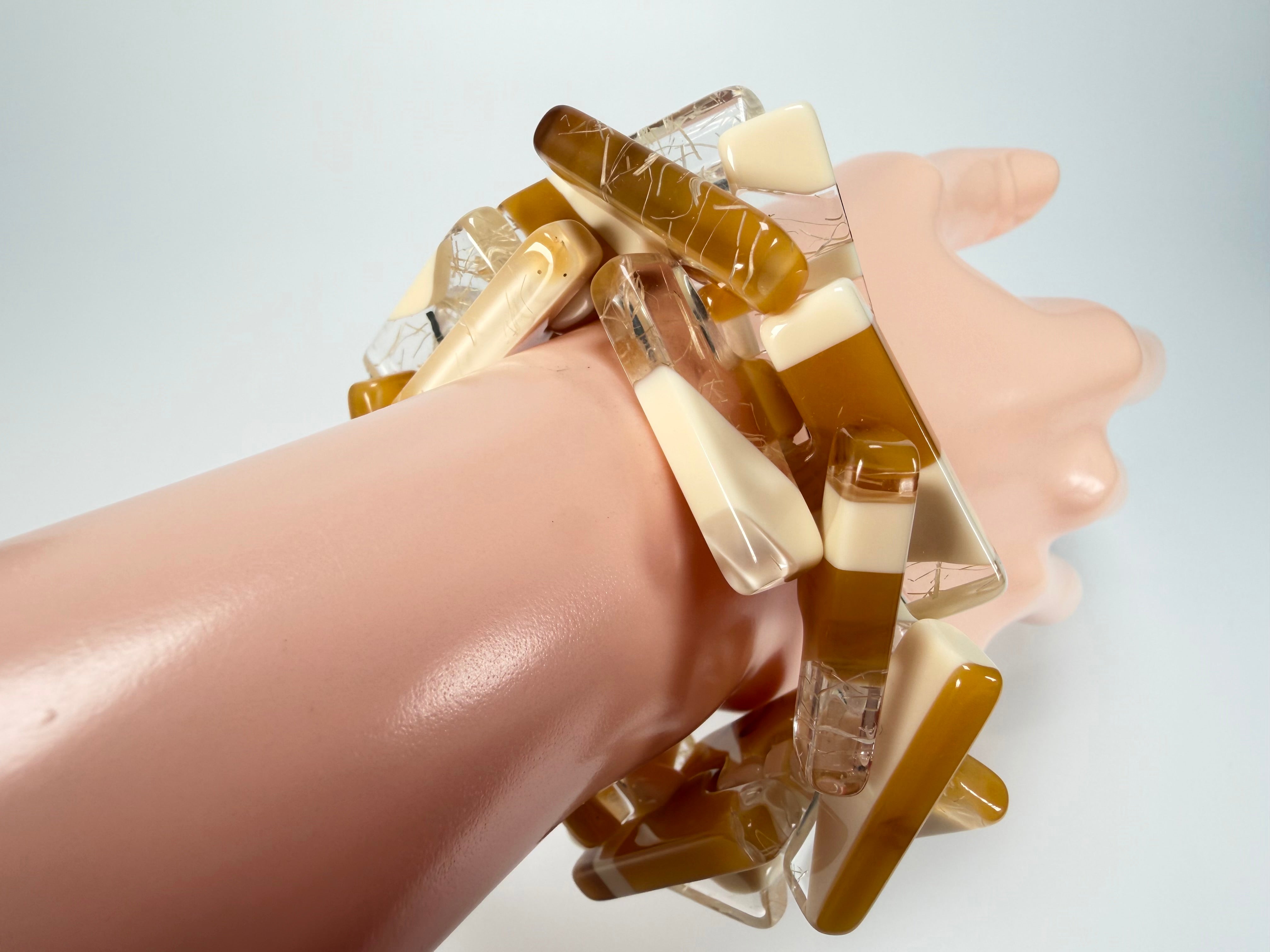 Sobral - Memphis "1WJP" Elasticated Resin Bracelet ( 003882 )