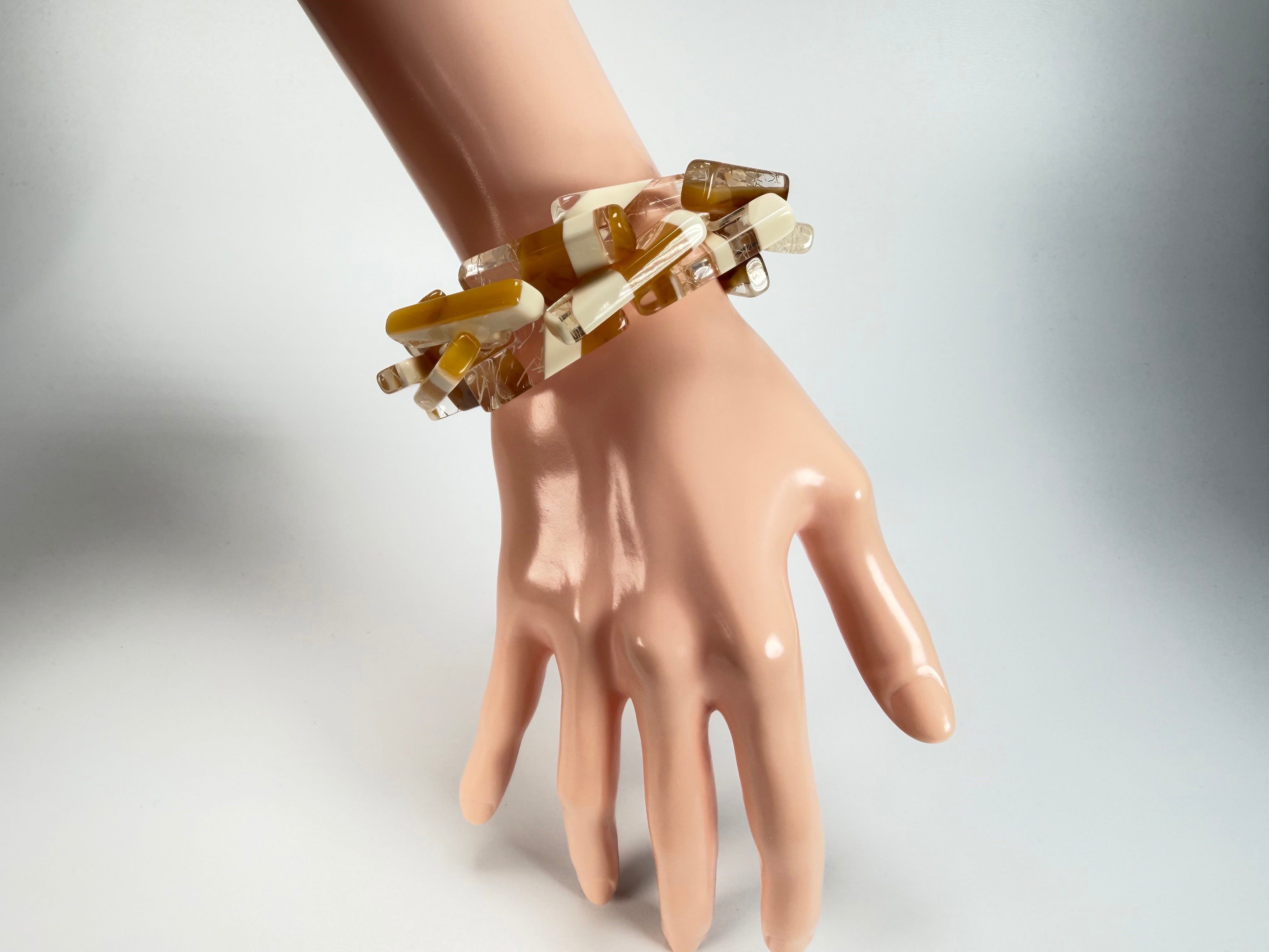 Sobral - Memphis "1WJP" Elasticated Resin Bracelet ( 003882 )