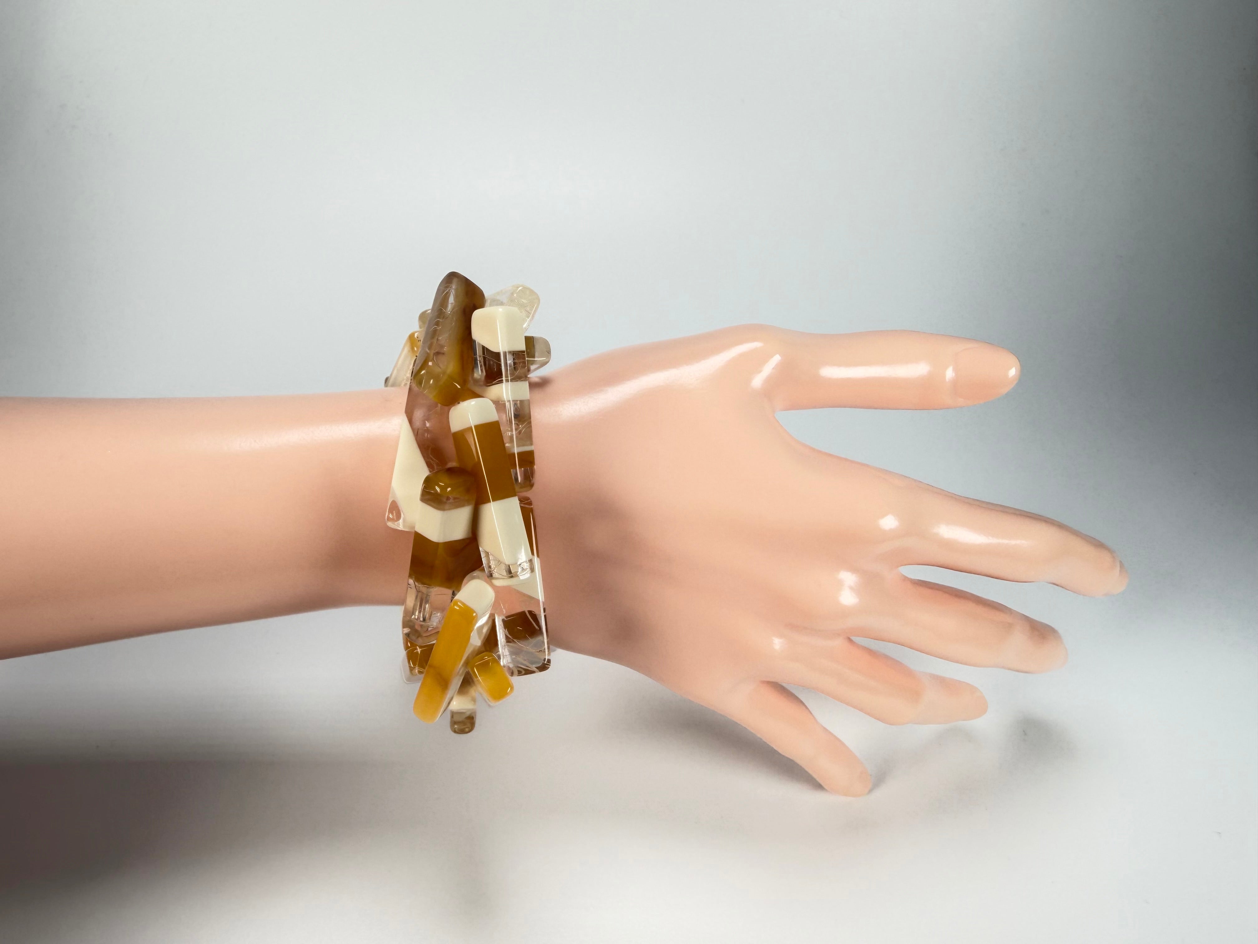 Sobral - Memphis "1WJP" Elasticated Resin Bracelet ( 003882 )