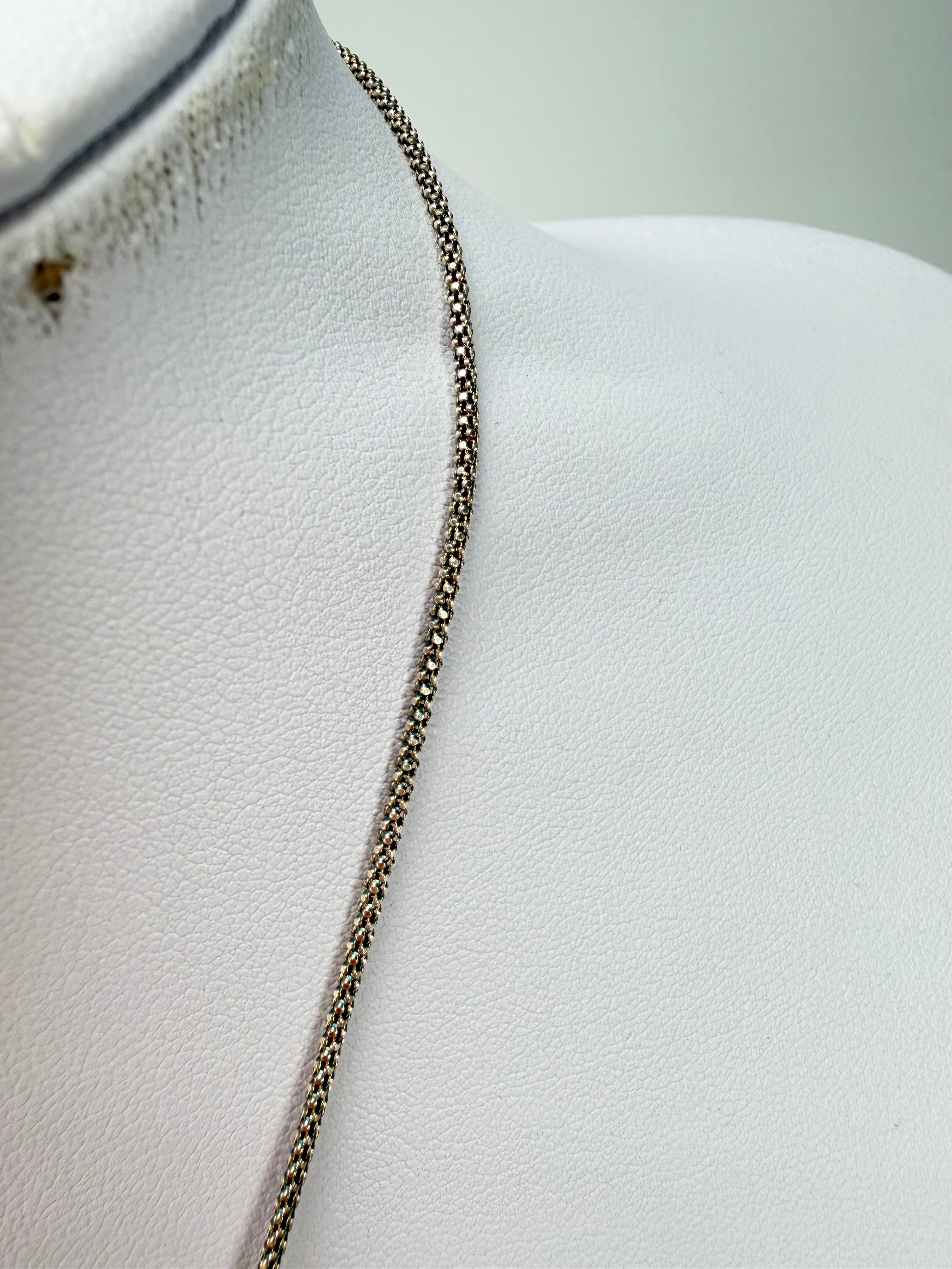 Sobral - Onda Azul "Vague" Resin AG Sliver Necklace ( 005328 )
