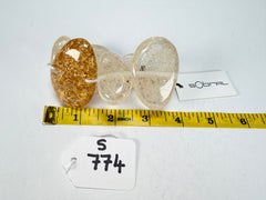 Sobral - Sisal x Metalique "Inspiração" Elasticated Resin Bracelet ( 003595 )