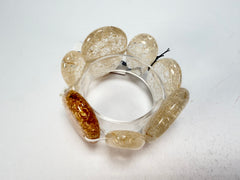 Sobral - Sisal x Metalique "Inspiração" Elasticated Resin Bracelet ( 003595 )