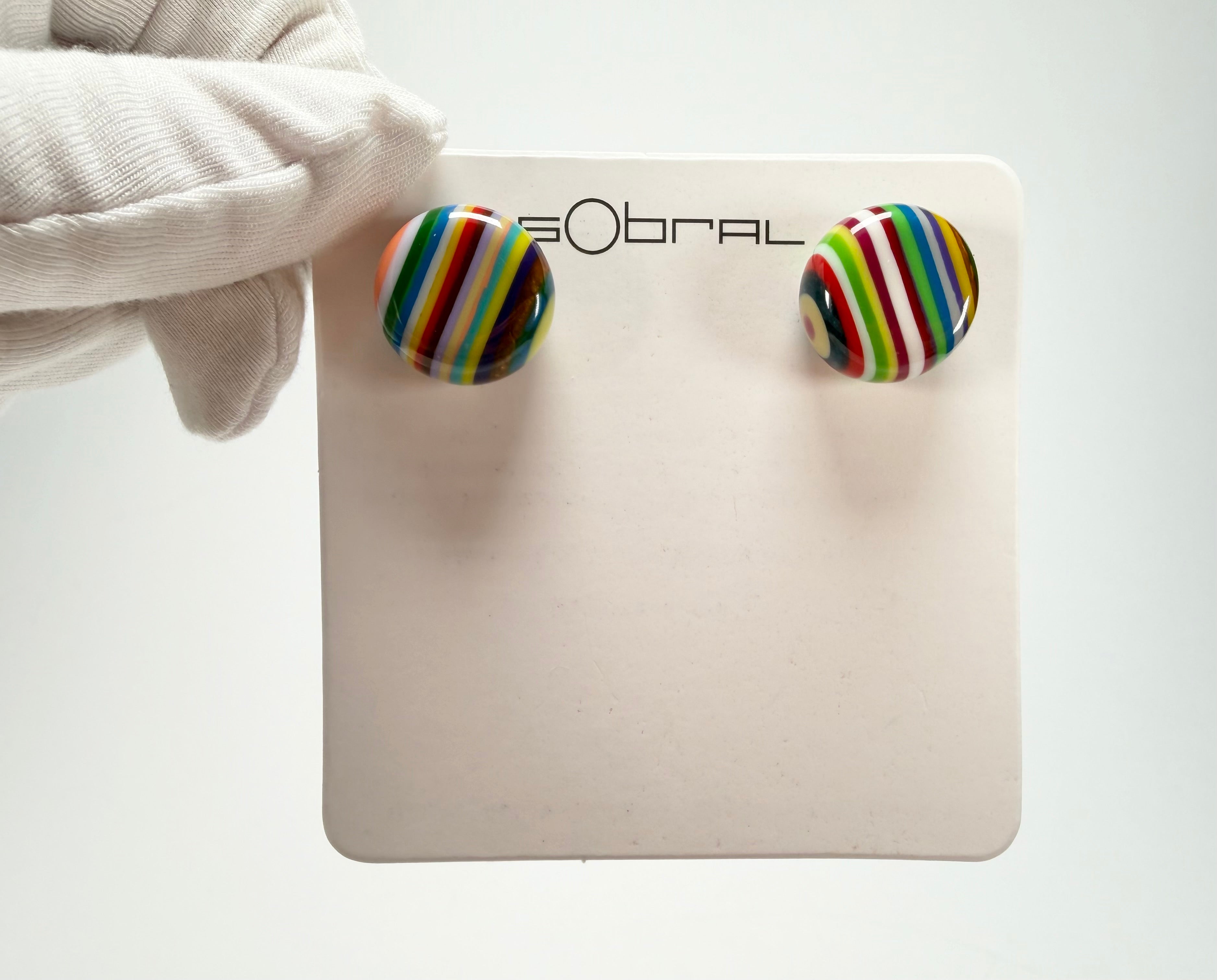 Sobral - Pop Art "Dots" Resin Earrings ( 005355 )