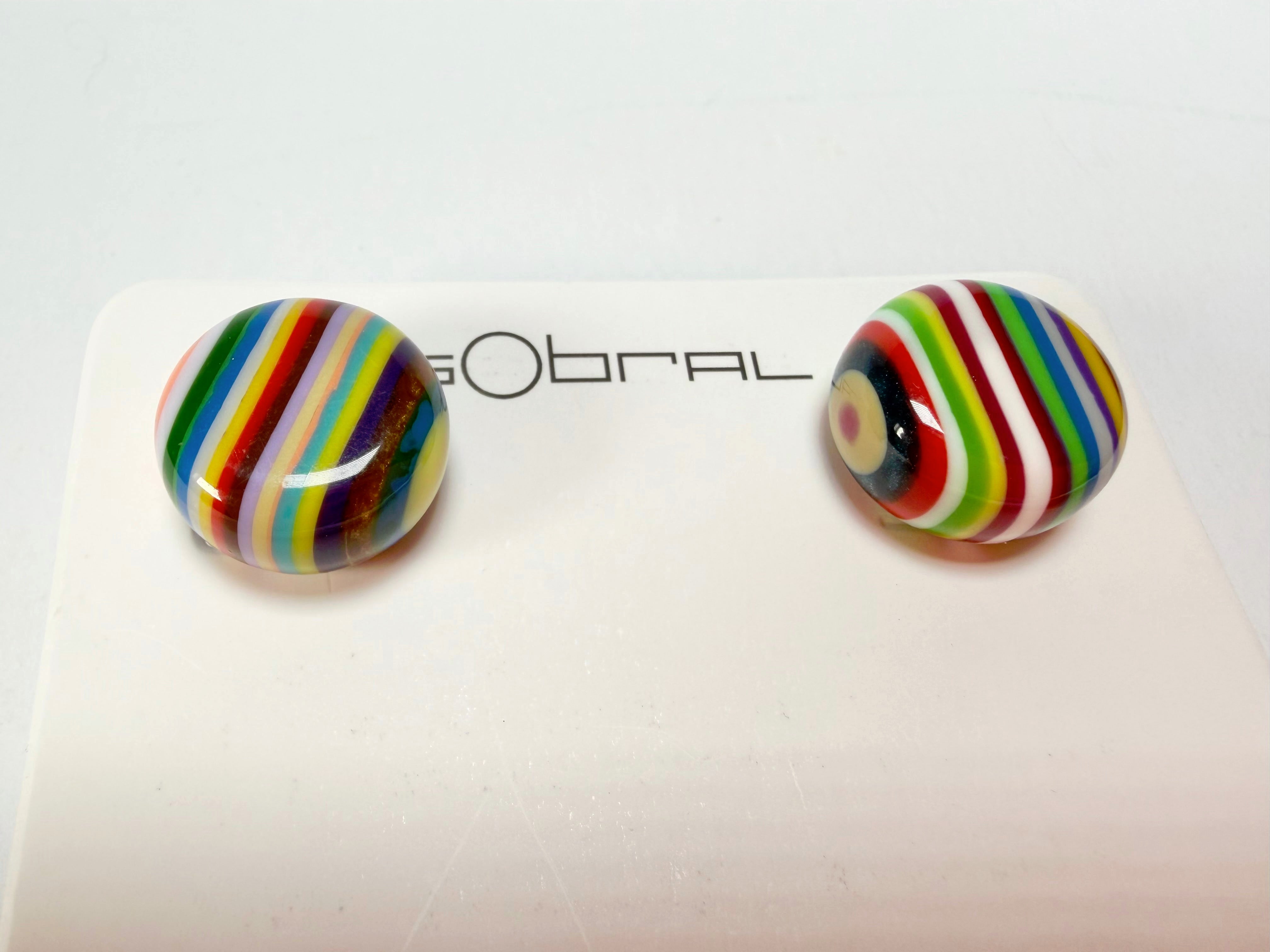 Sobral - Pop Art "Dots" Resin Earrings ( 005355 )