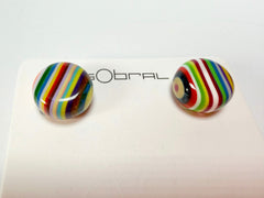 Sobral - Pop Art "Dots" Resin Earrings ( 005355 )