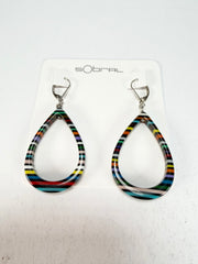 Sobral - Pop Art Noite "Cristiane" Resin Earrings ( 005363 )