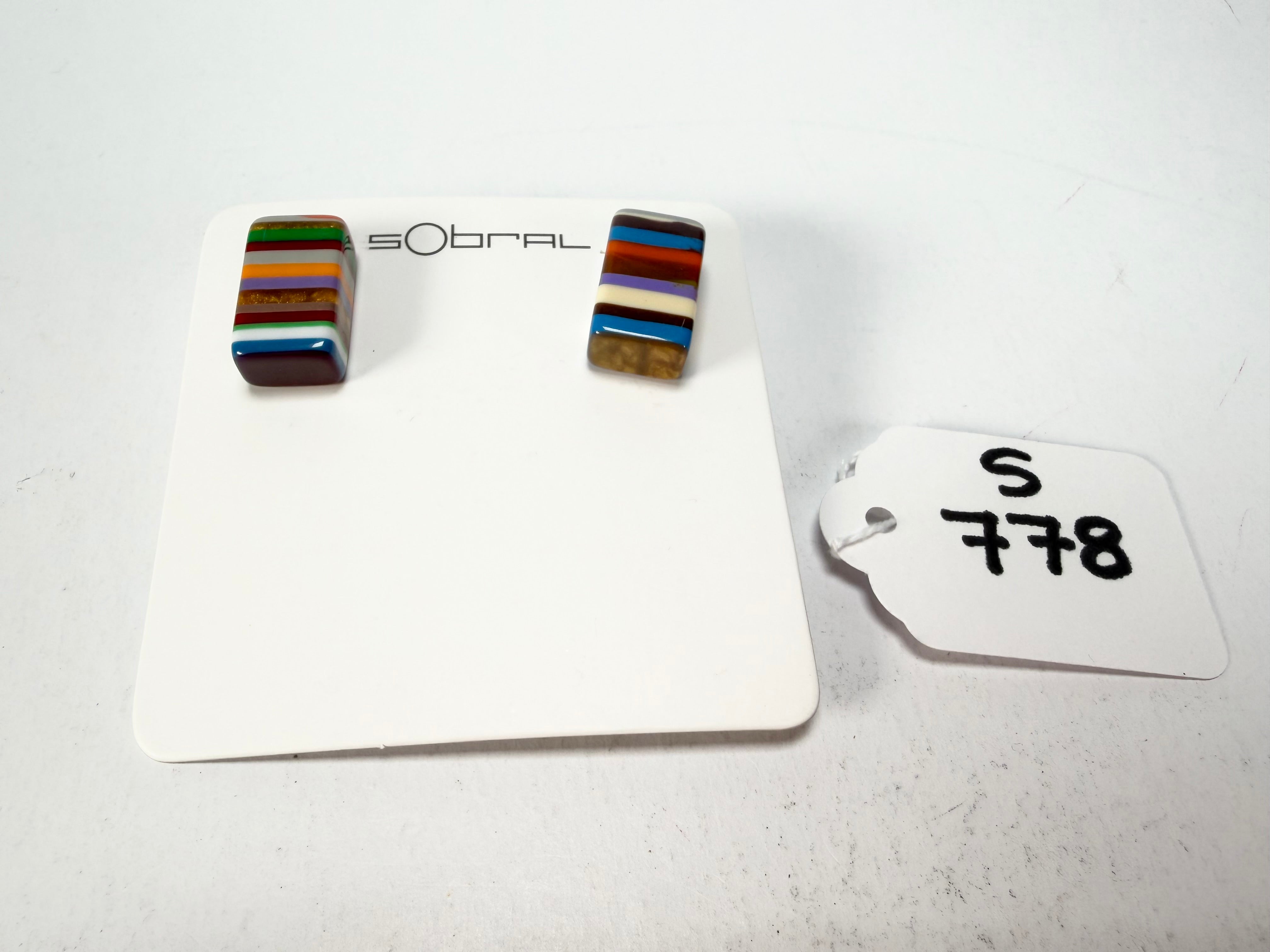 Sobral - Pop Art "Rachel" Resin Earrings ( 005198 )