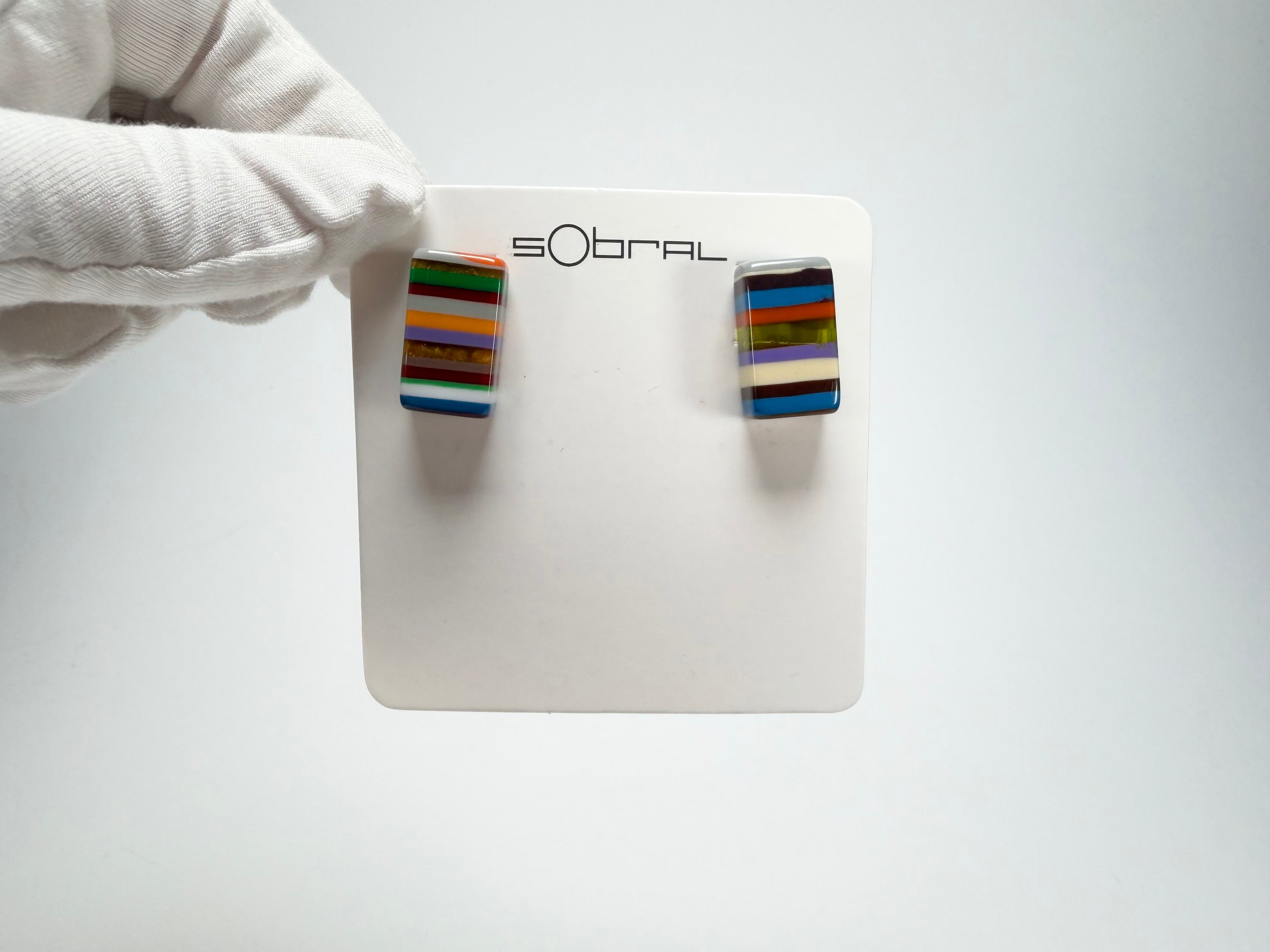 Sobral - Pop Art "Rachel" Resin Earrings ( 005198 )