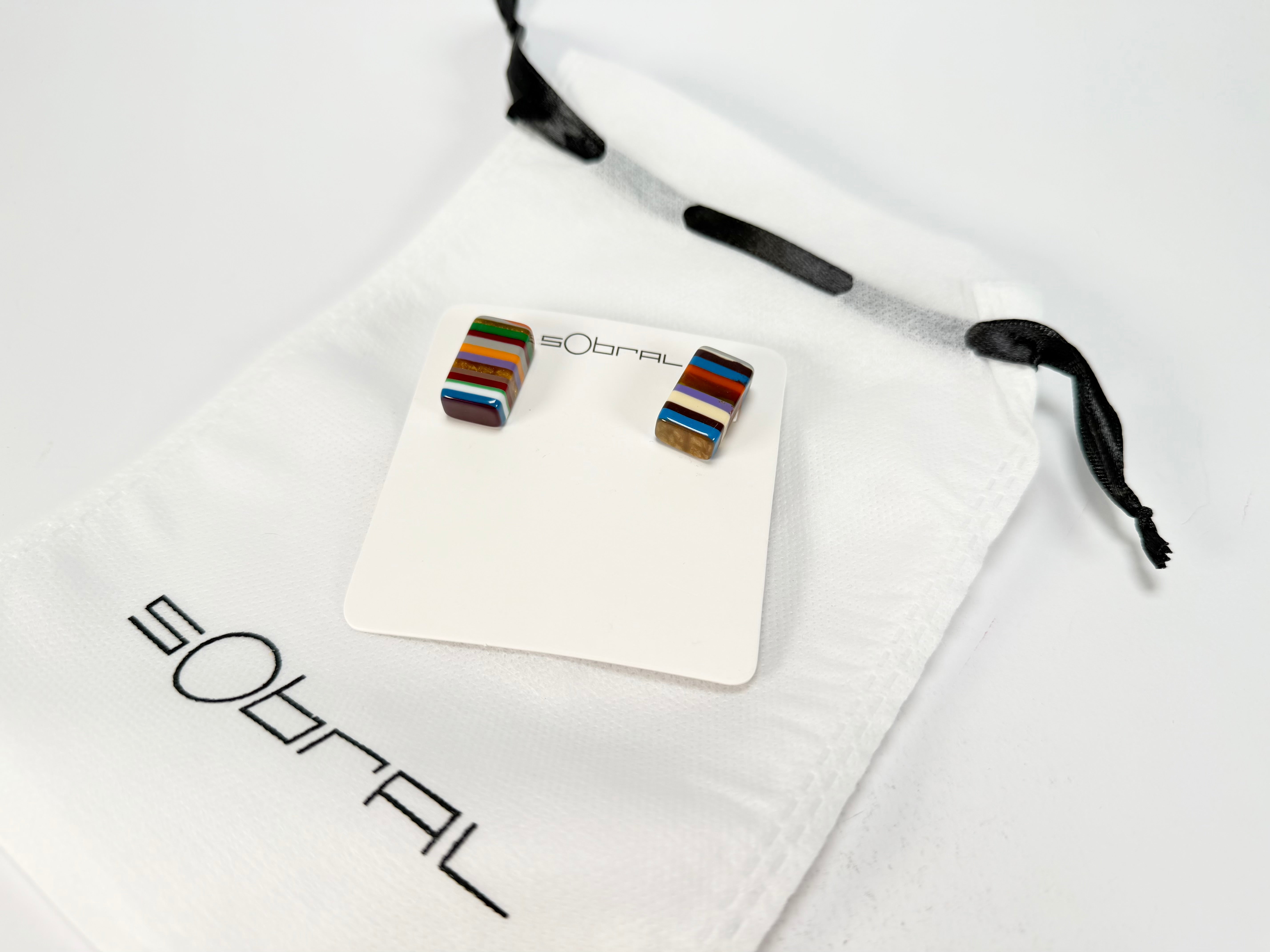 Sobral - Pop Art "Rachel" Resin Earrings ( 005198 )