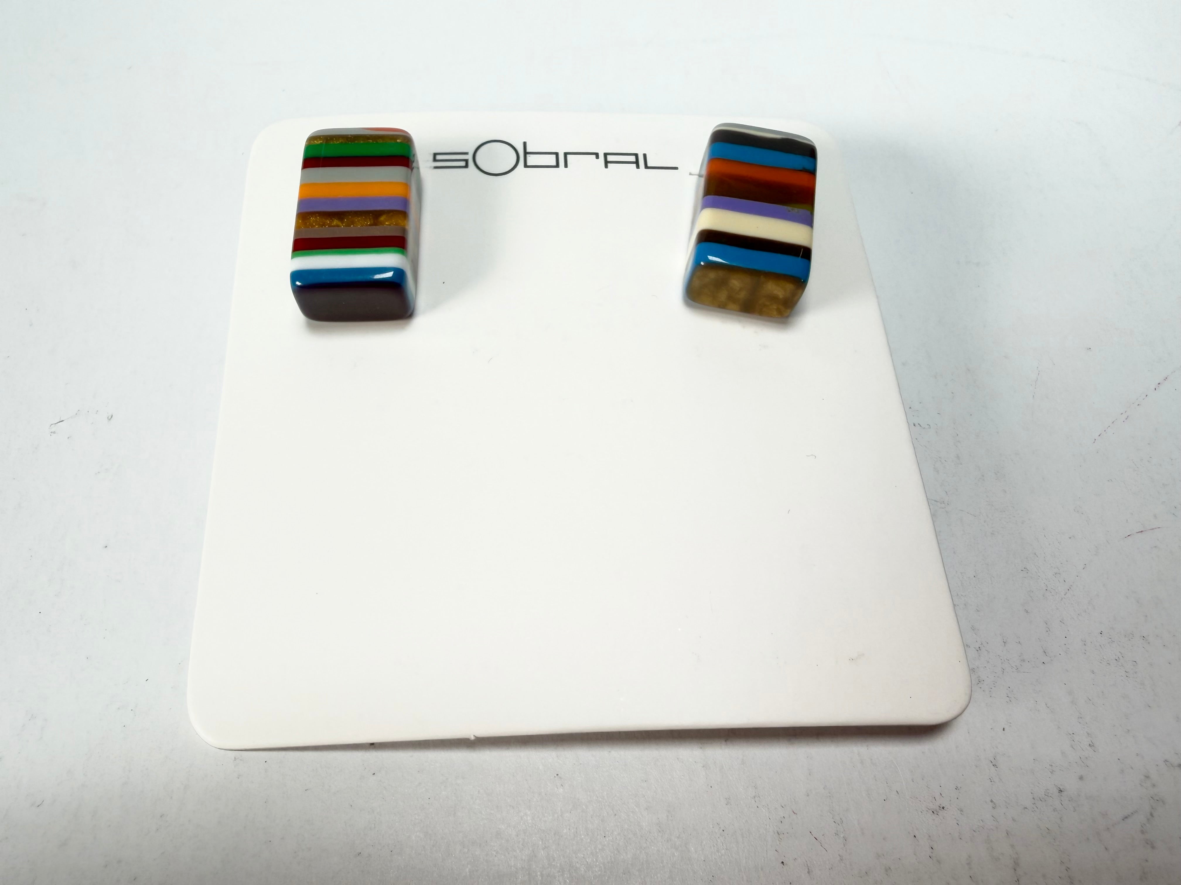 Sobral - Pop Art "Rachel" Resin Earrings ( 005198 )