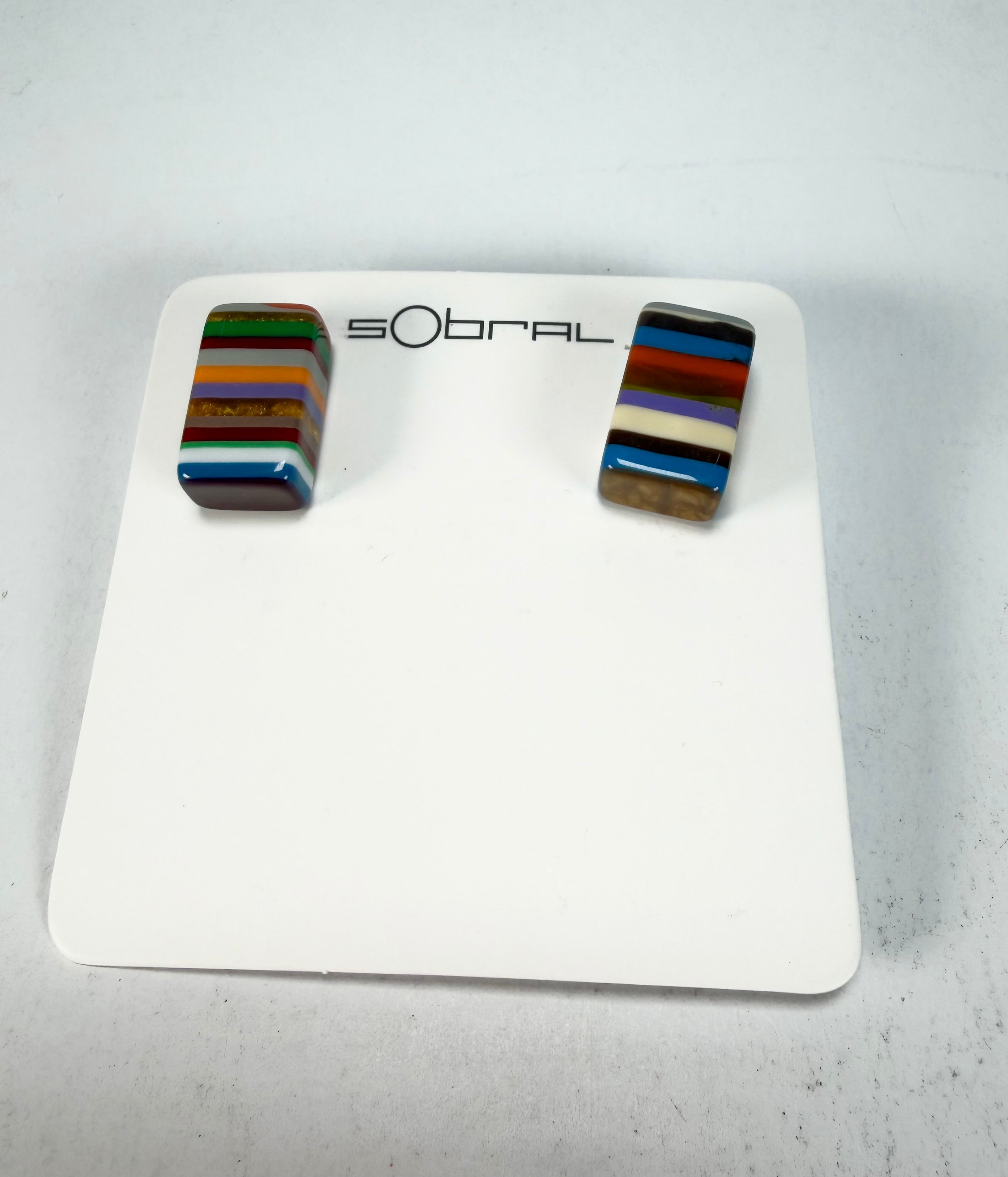 Sobral - Pop Art "Rachel" Resin Earrings ( 005198 )