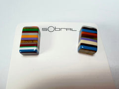 Sobral - Pop Art "Rachel" Resin Earrings ( 005198 )