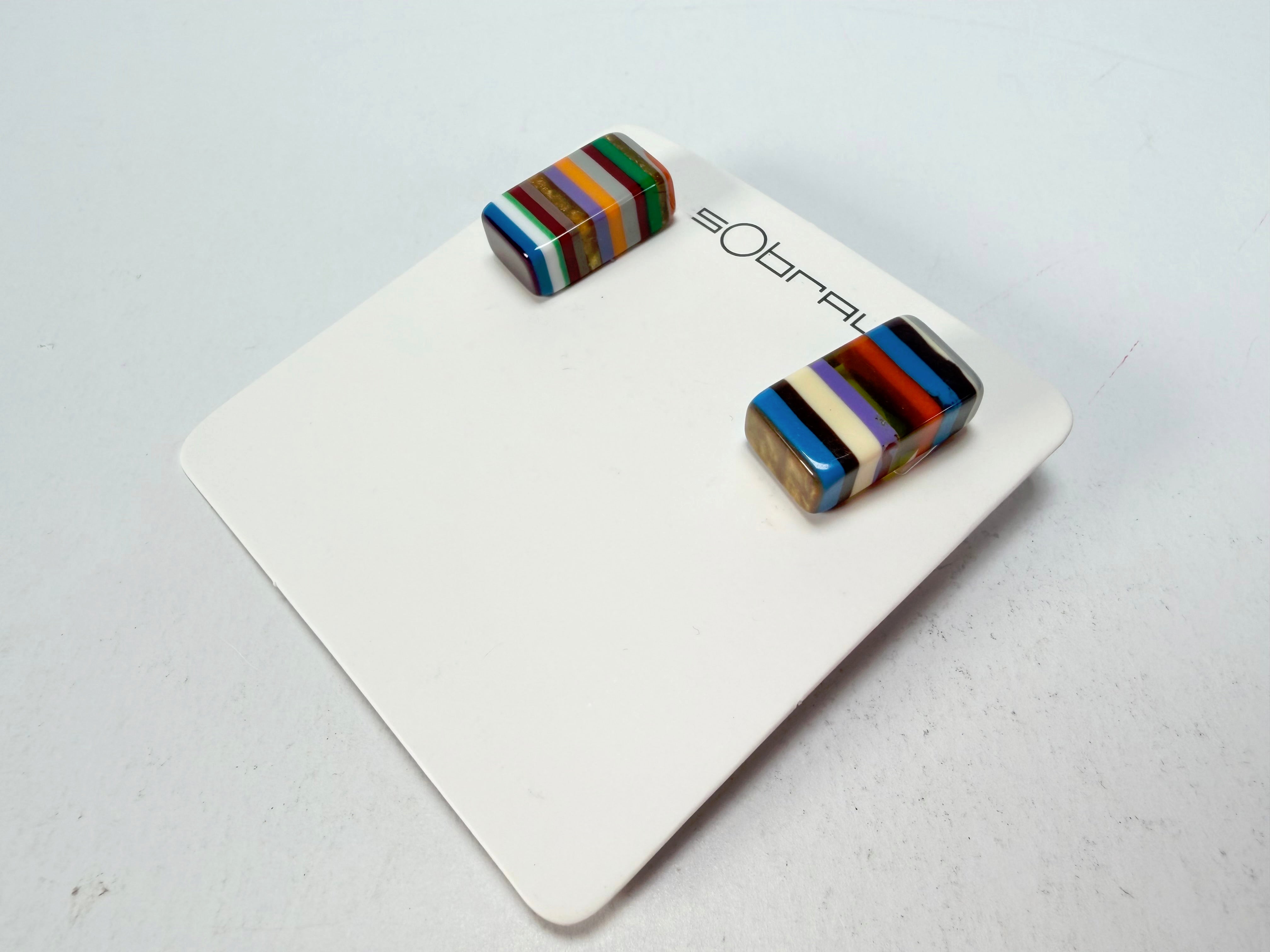 Sobral - Pop Art "Rachel" Resin Earrings ( 005198 )