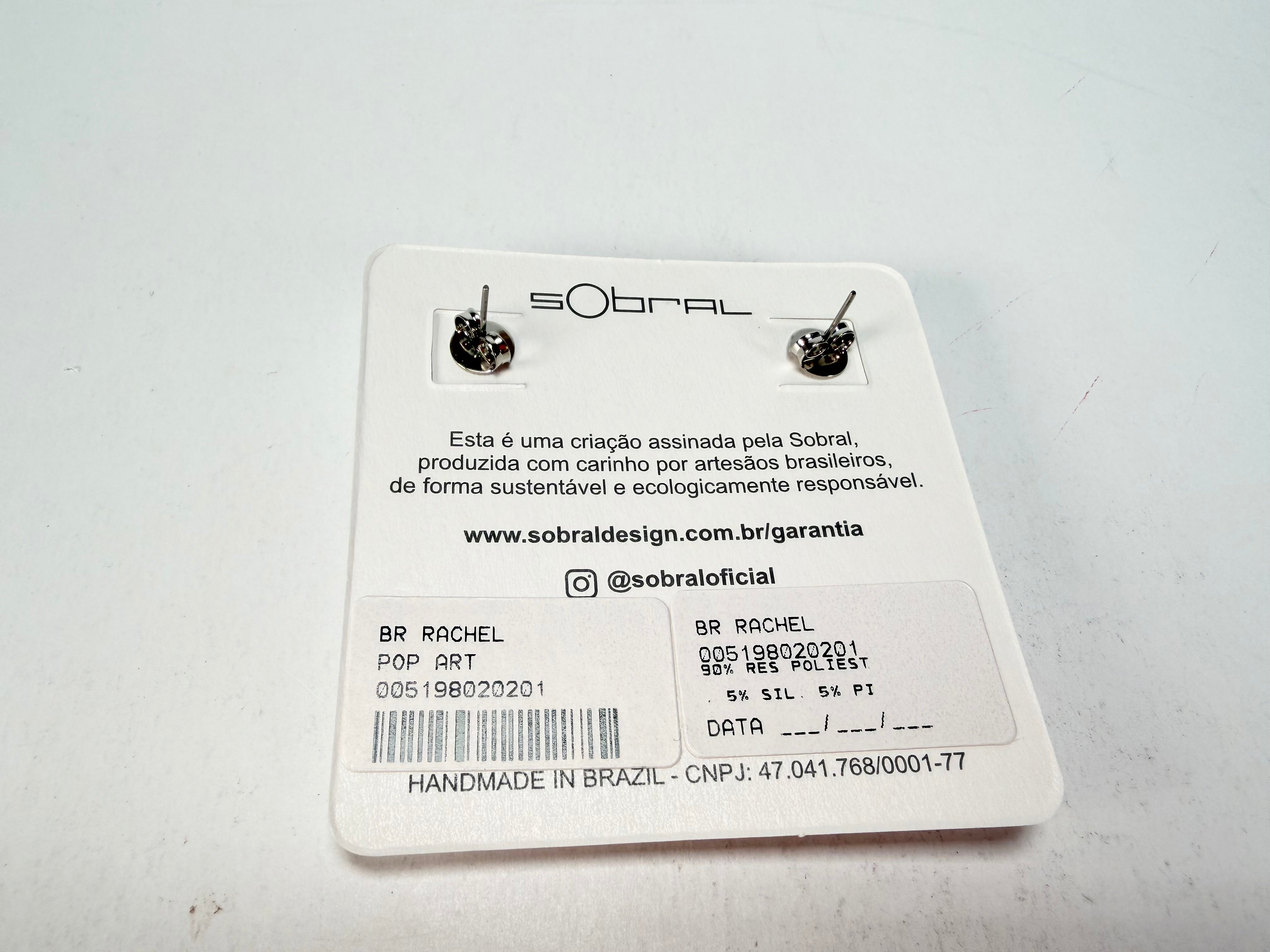 Sobral - Pop Art "Rachel" Resin Earrings ( 005198 )