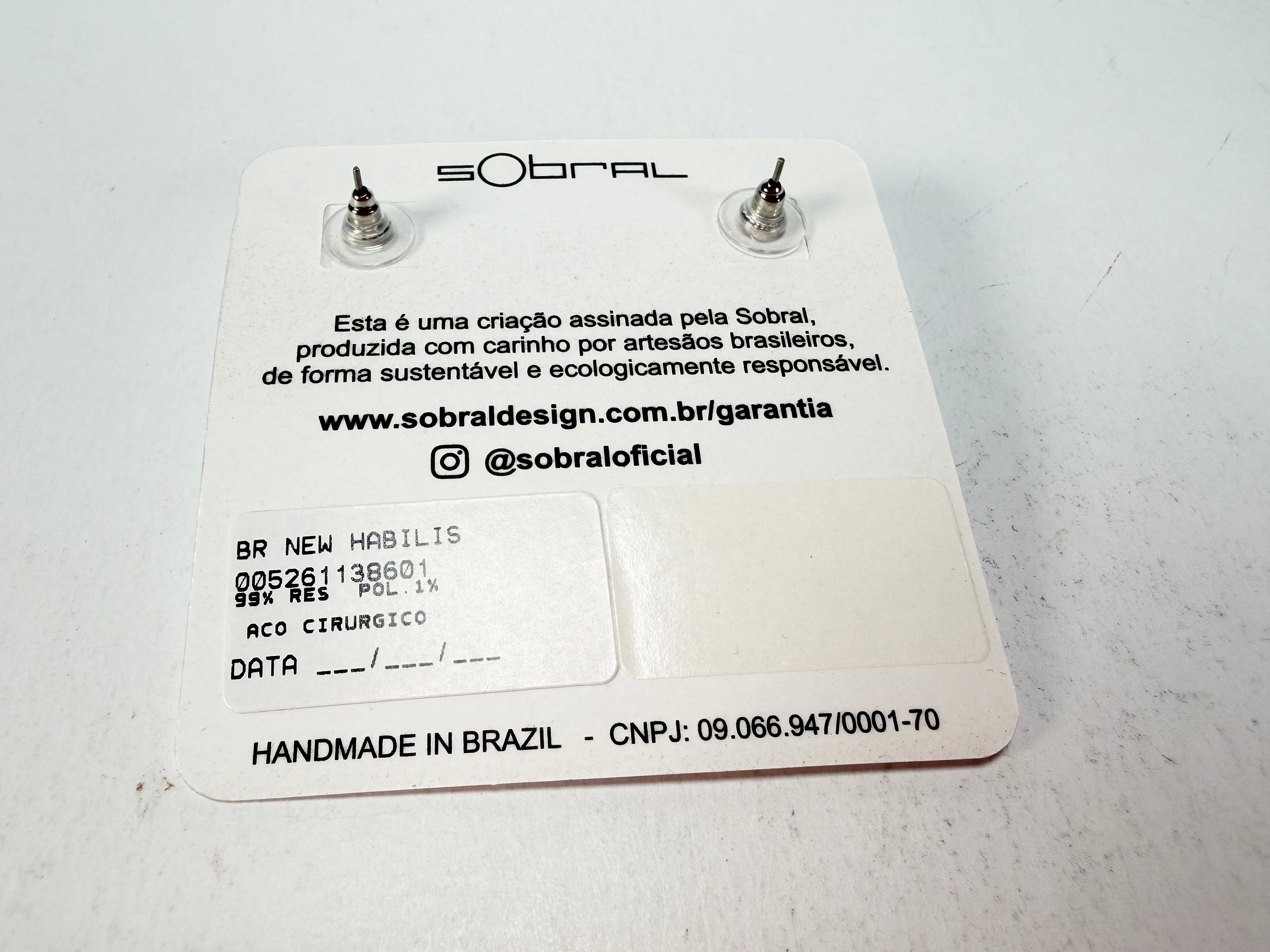 Sobral - Pop Art "New Habilis" Resin Earrings ( 005261 )