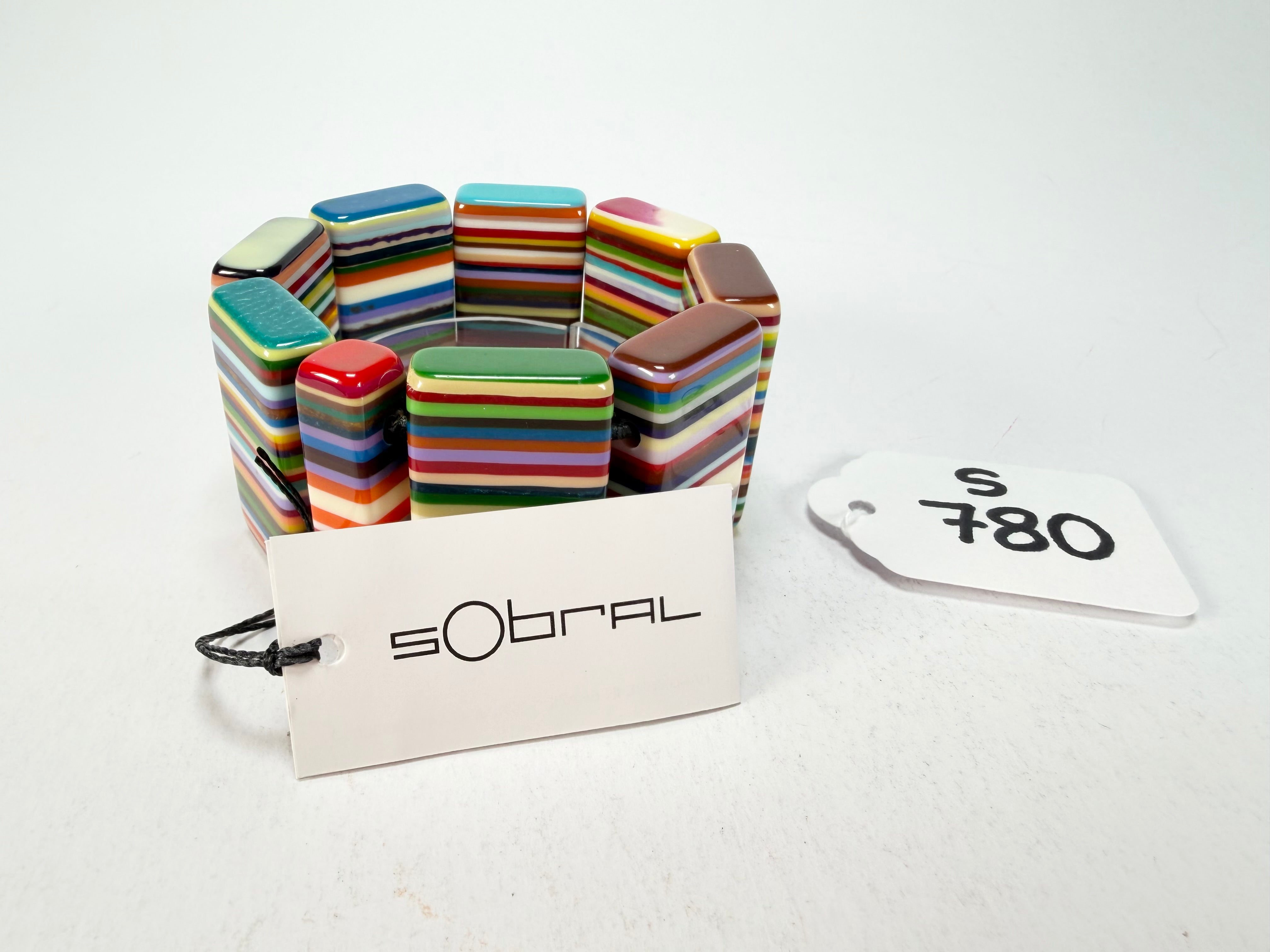 Sobral - Pop Art "8 pçs 1/2" Elasticated Resin Bracelet ( 000376 )