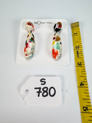 Sobral - Caillou Marfim "Caillou" Resin Earrings ( 005427 )