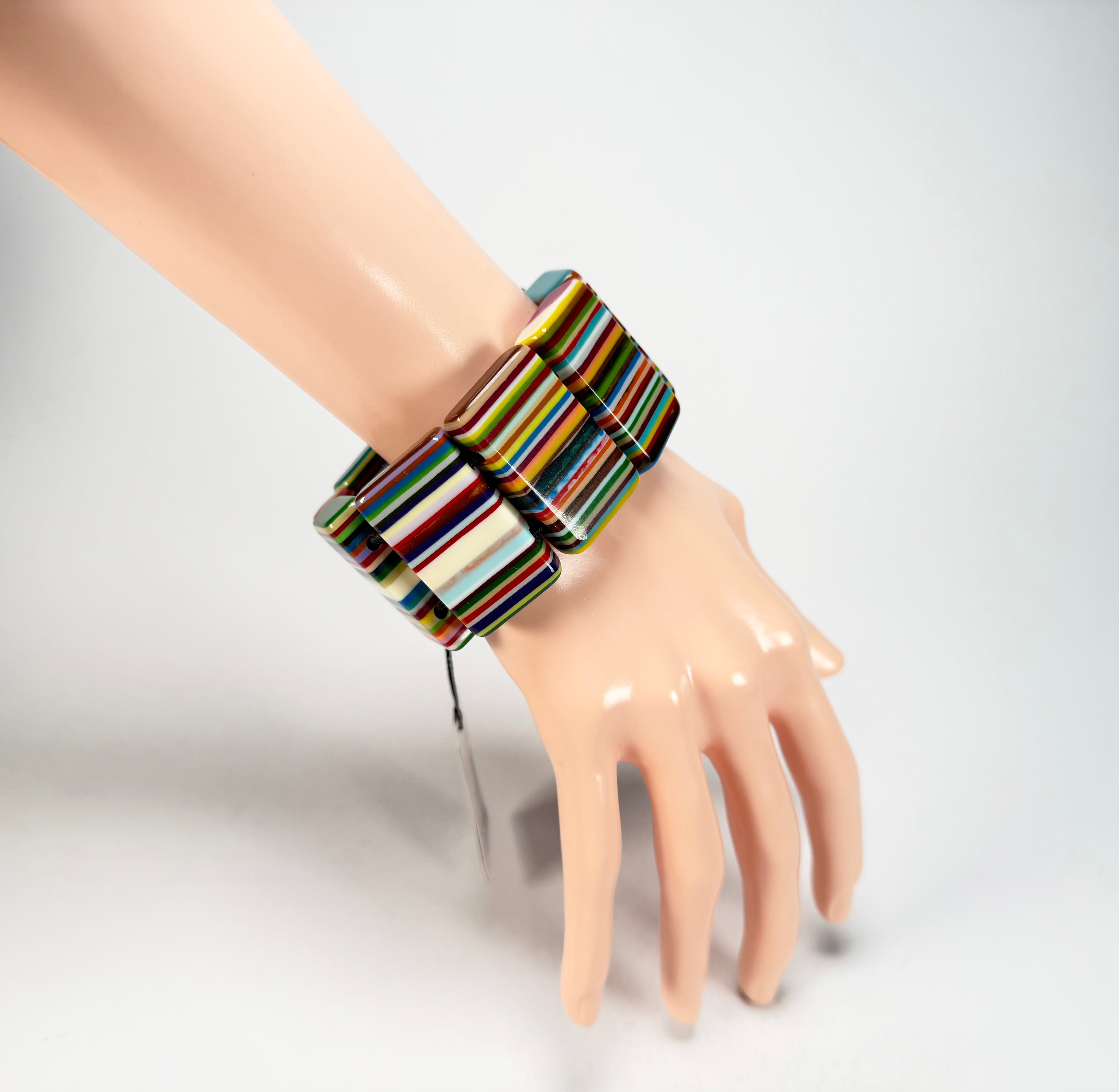 Sobral - Pop Art "8 pçs 1/2" Elasticated Resin Bracelet ( 000376 )