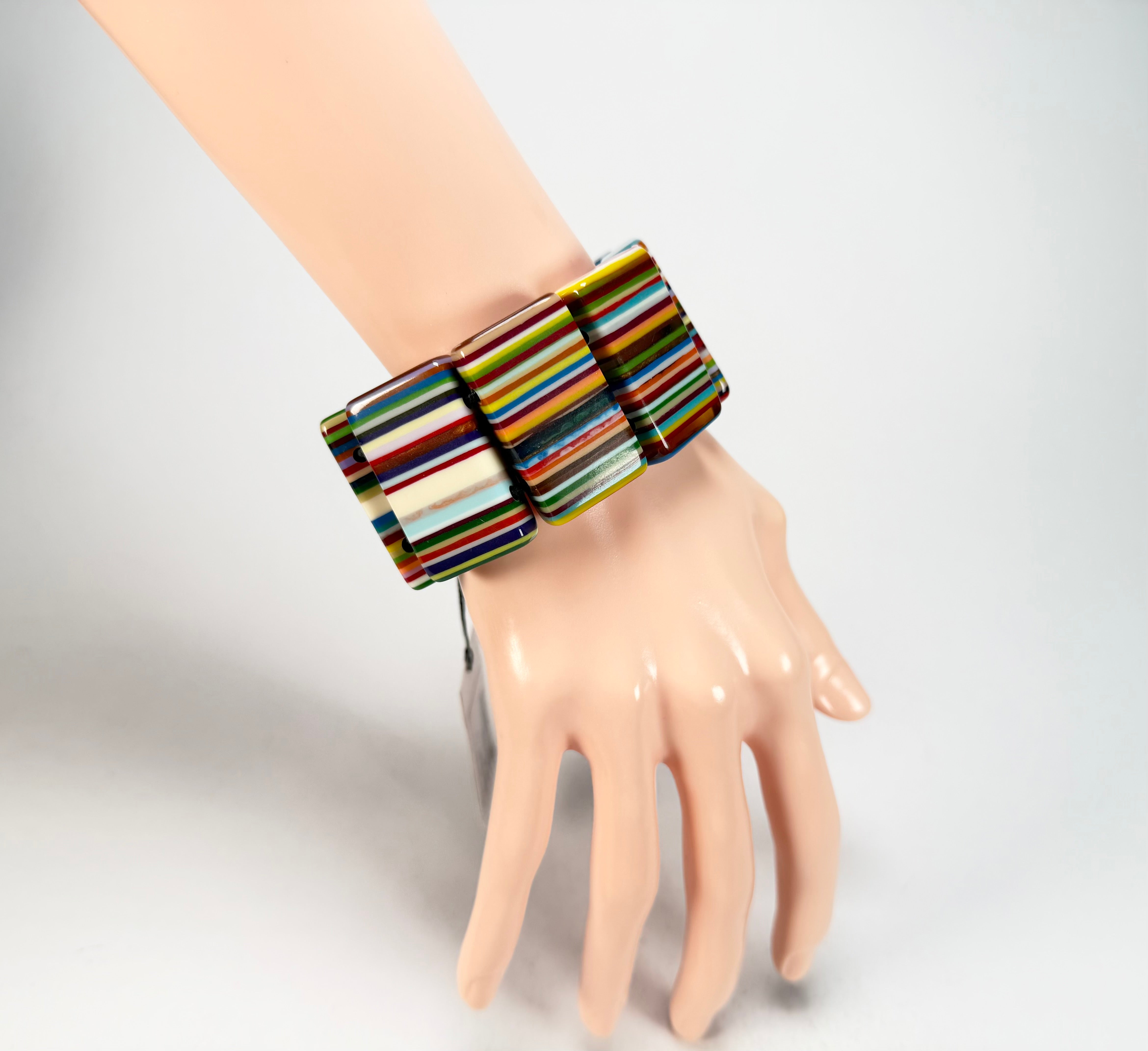 Sobral - Pop Art "8 pçs 1/2" Elasticated Resin Bracelet ( 000376 )