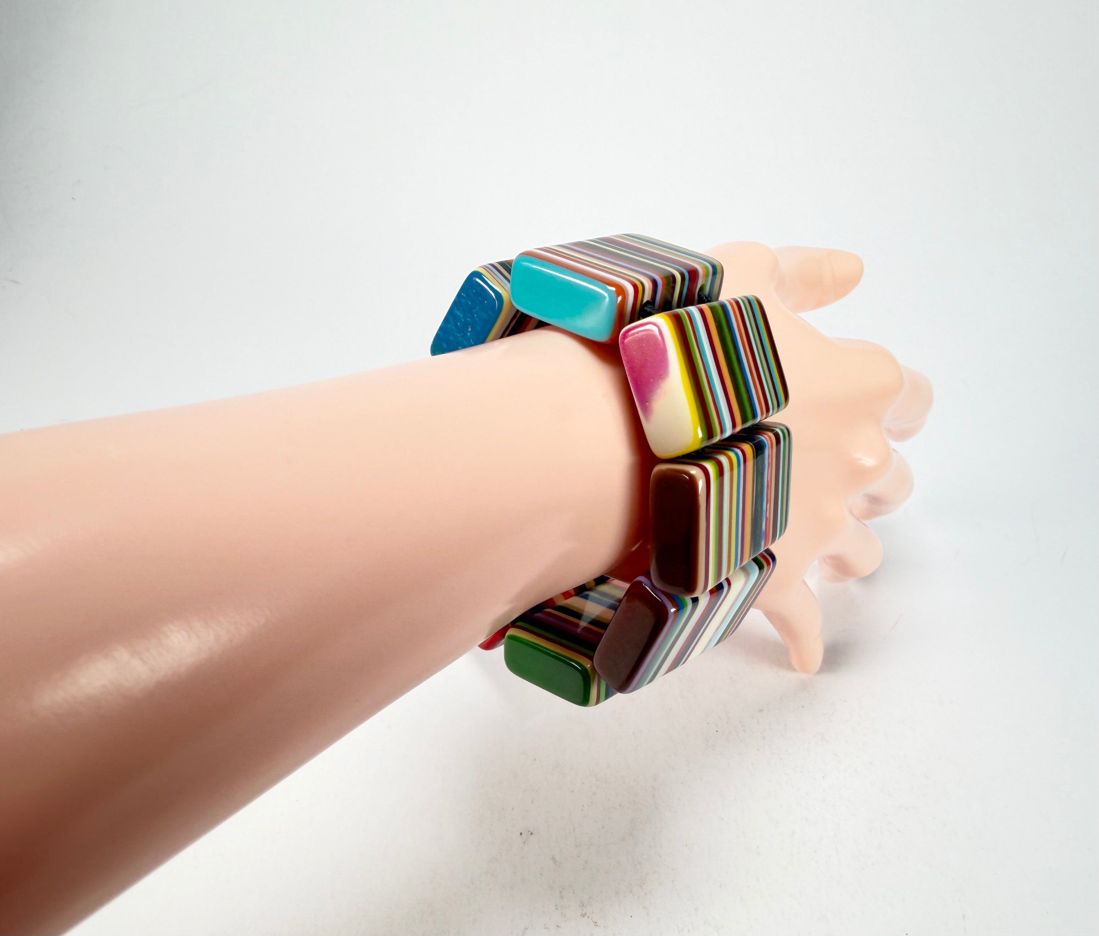 Sobral - Pop Art "8 pçs 1/2" Elasticated Resin Bracelet ( 000376 )