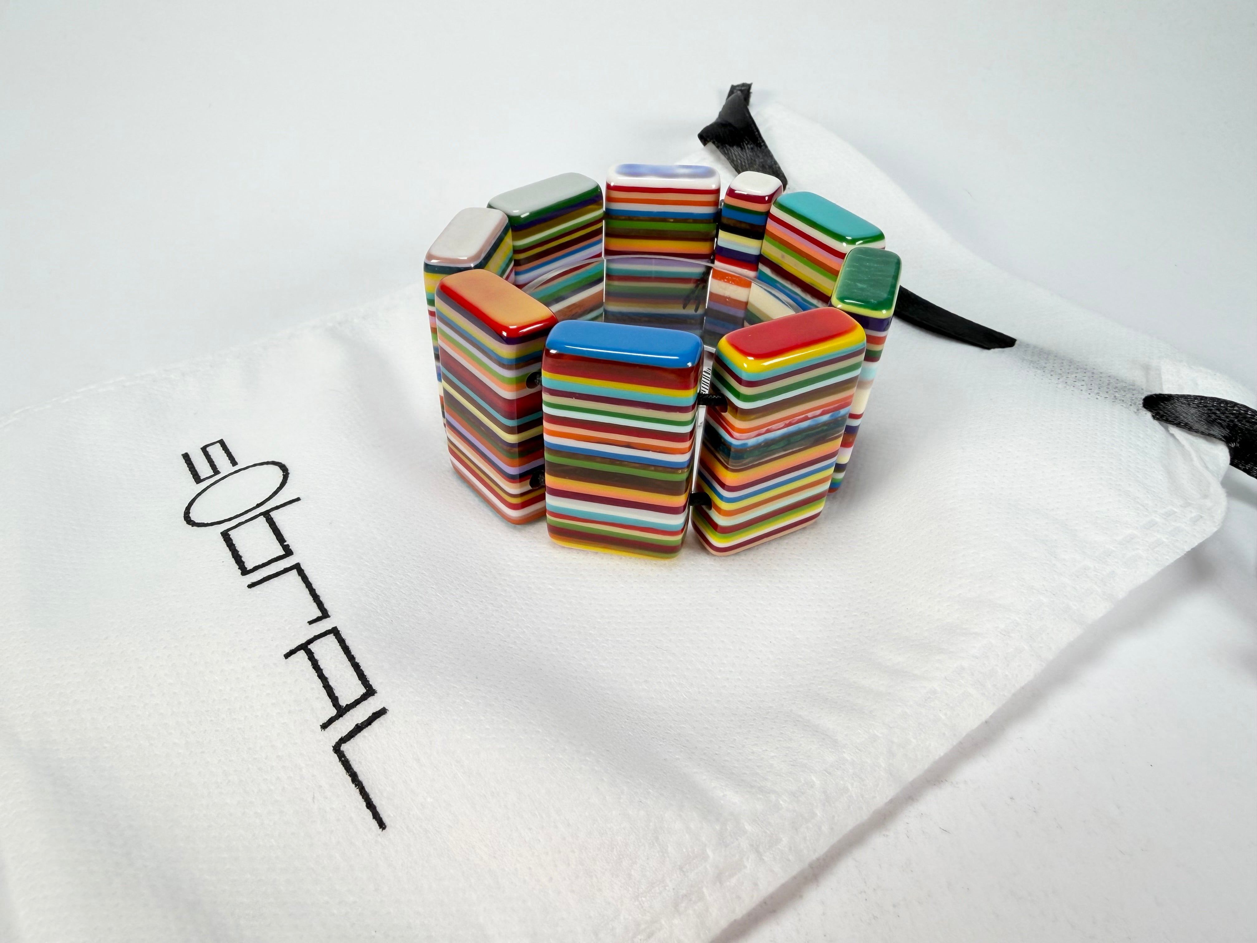 Sobral - Pop Art "8 pçs 1/2" Elasticated Resin Bracelet ( 000376 )