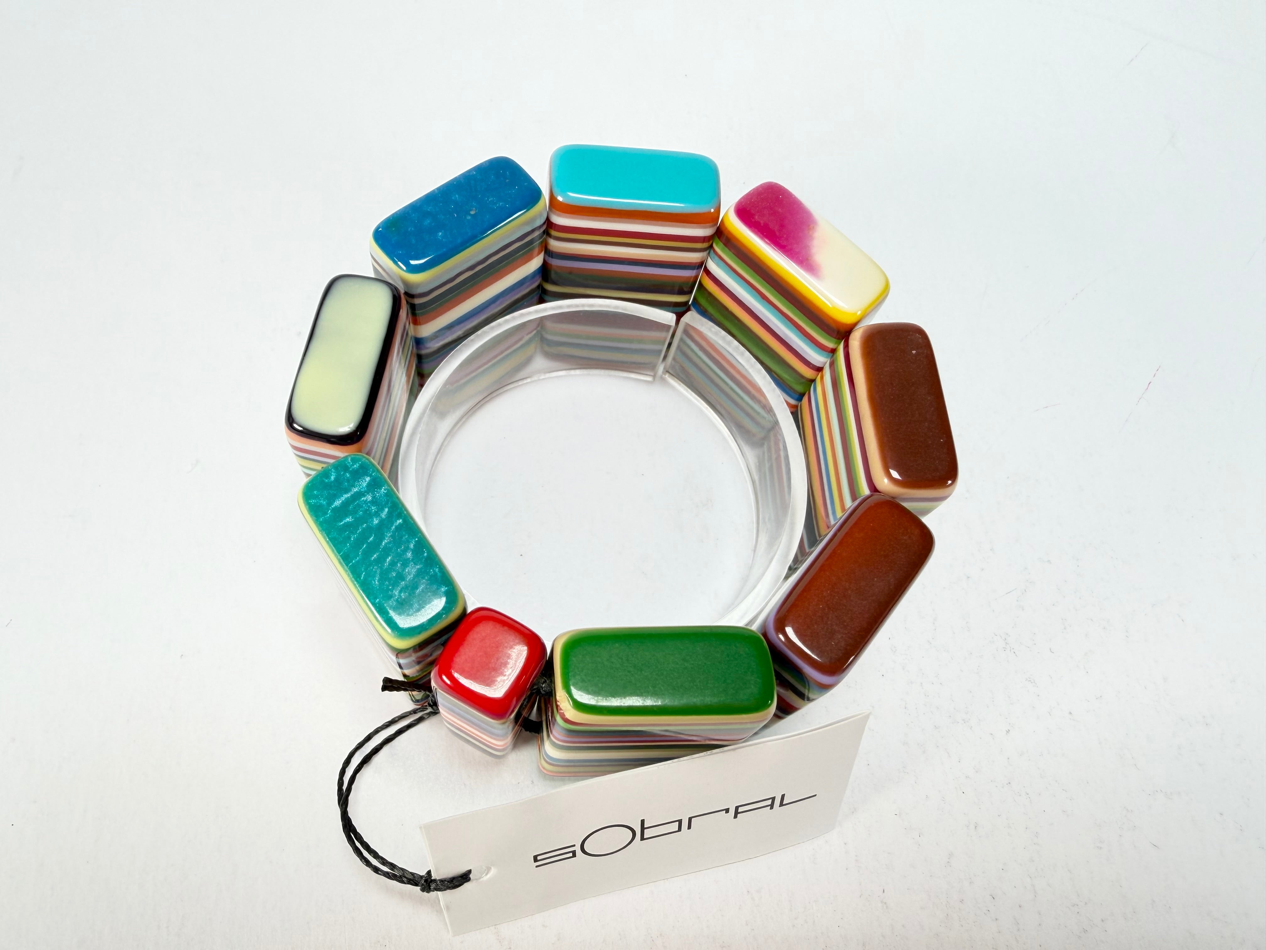 Sobral - Pop Art "8 pçs 1/2" Elasticated Resin Bracelet ( 000376 )