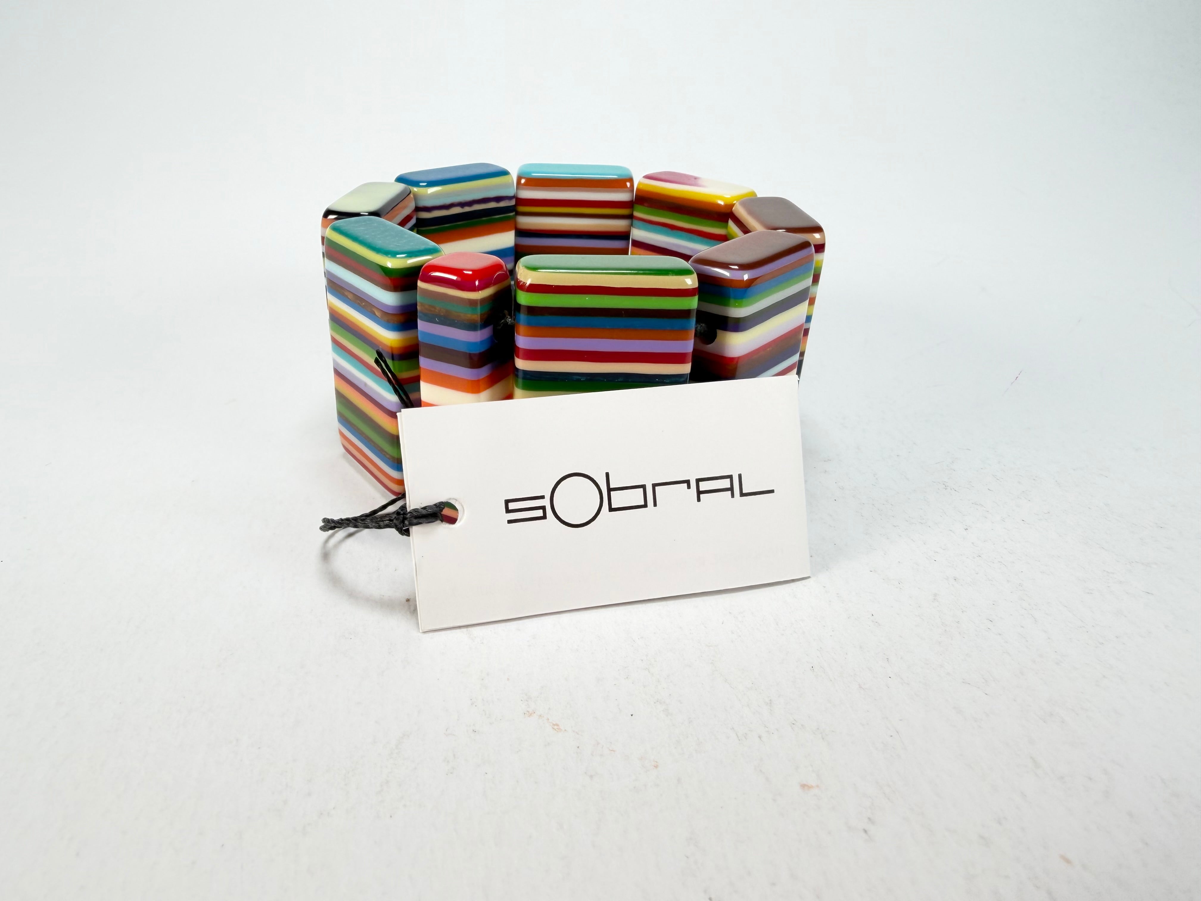 Sobral - Pop Art "8 pçs 1/2" Elasticated Resin Bracelet ( 000376 )