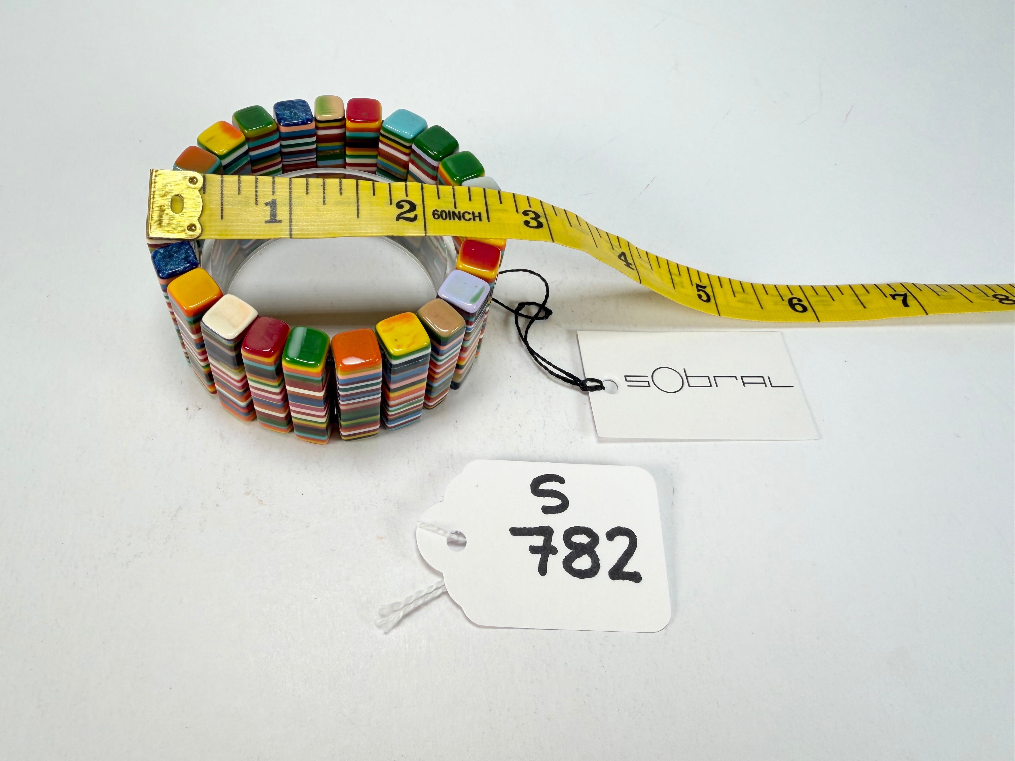 Sobral - Pop Art "Stoc" Elasticated Resin Bracelet ( 004352 )